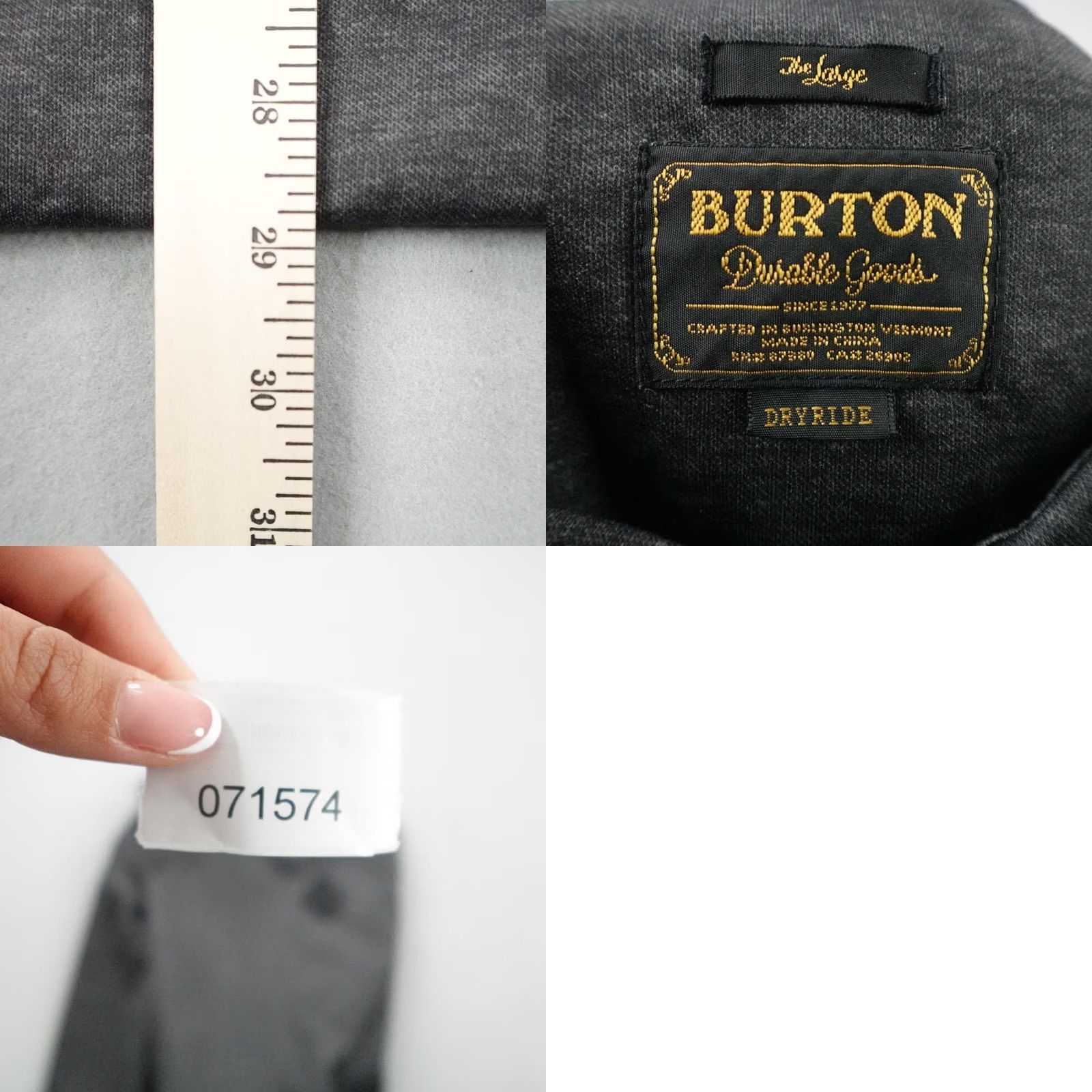 Burton Burton Hoodie Mens Large Dryride Hemlock Bonded Pullover Sweatshirt Snowboarding Loveless? Size US L / EU 52-54 / 3 - 8 Thumbnail
