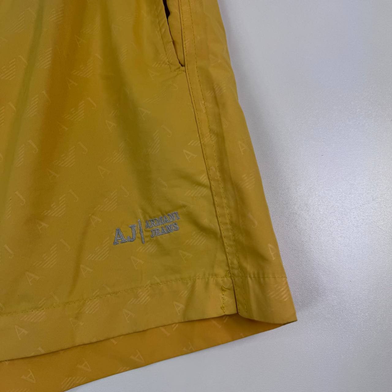 Armani Armani Jeans Aj Swim Shorts Yellow Logo Mens Size L Size US 34 / EU 50 - 7 Thumbnail