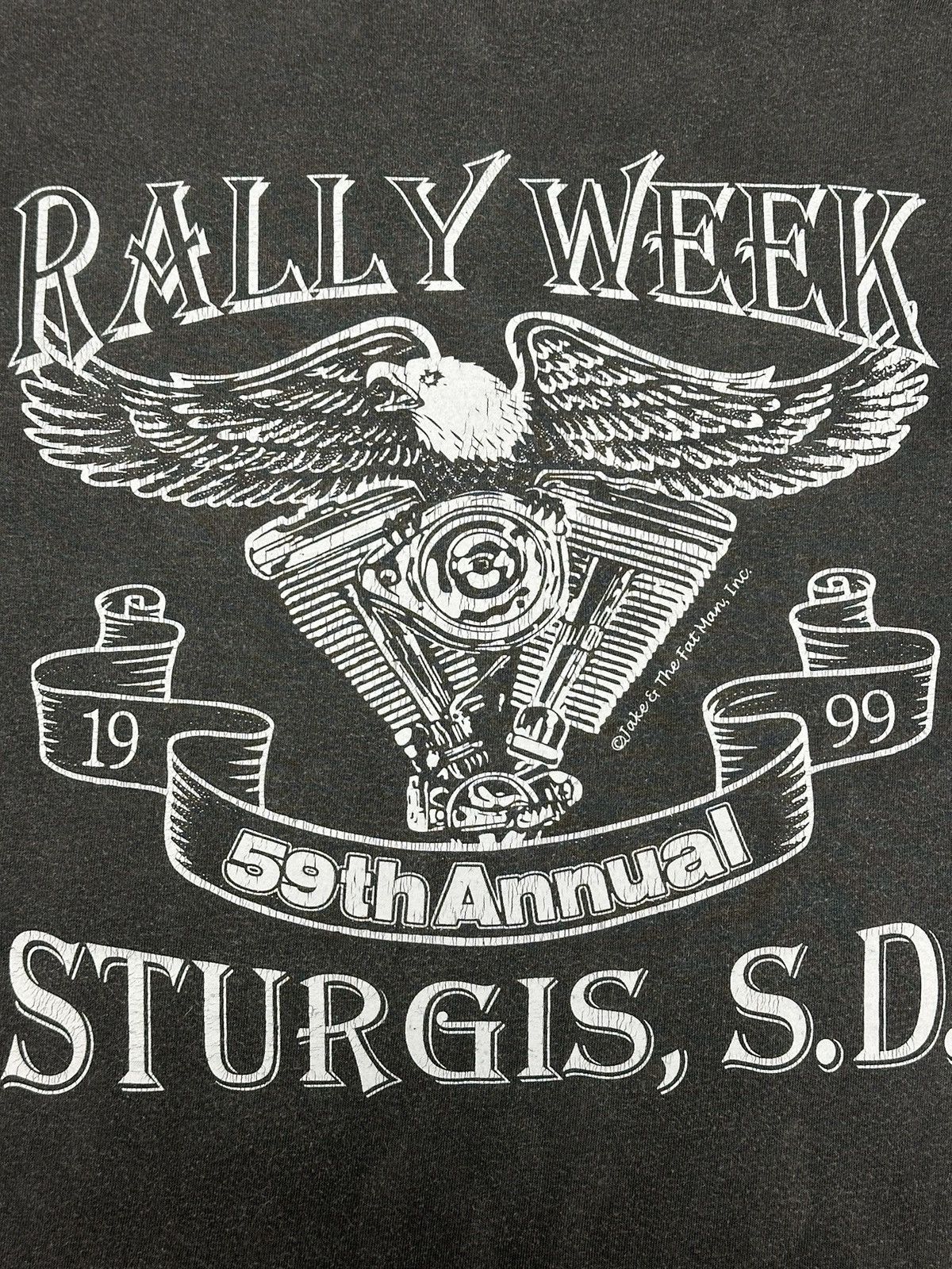Tultex Vintage Rally Week 1999 59th Annual Tultex tag Tee Size US XL / EU 56 / 4 - 13 Thumbnail