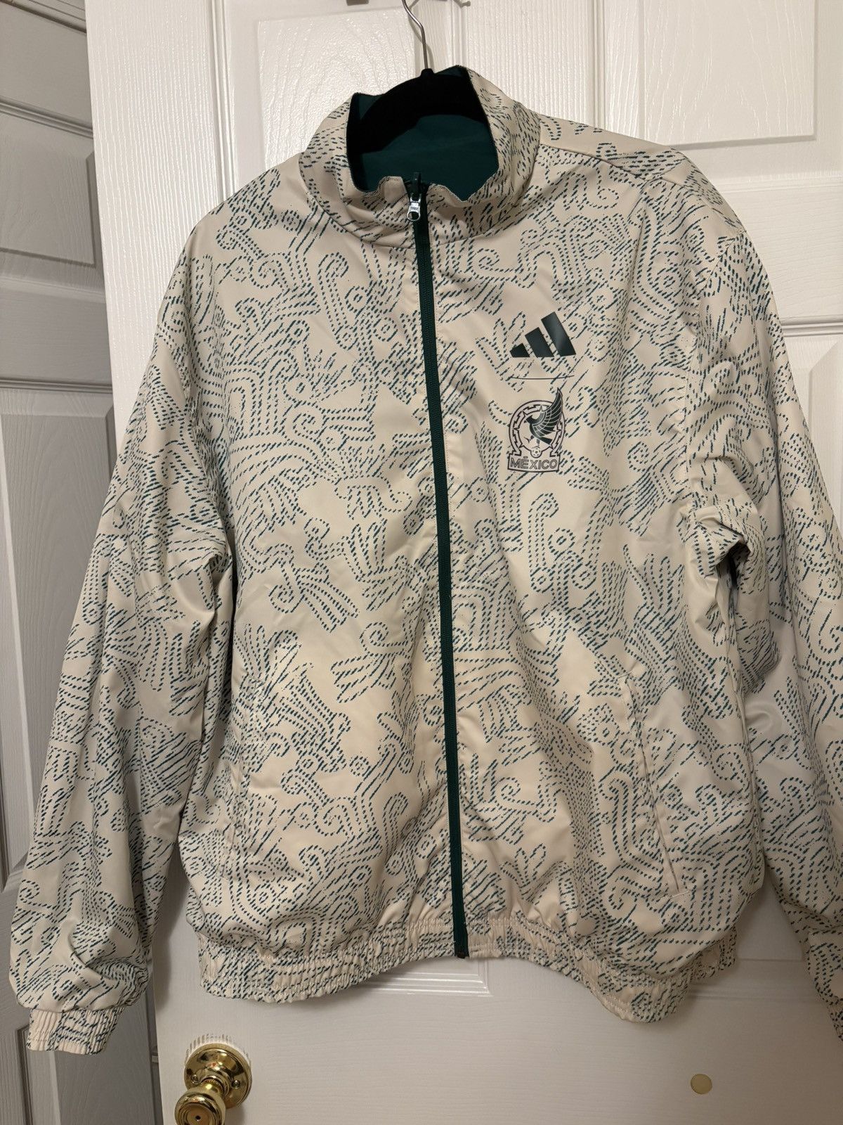 Adidas Mexico Anthem Jacket Reversible 2022 Size US L / EU 52-54 / 3 - 3 Thumbnail