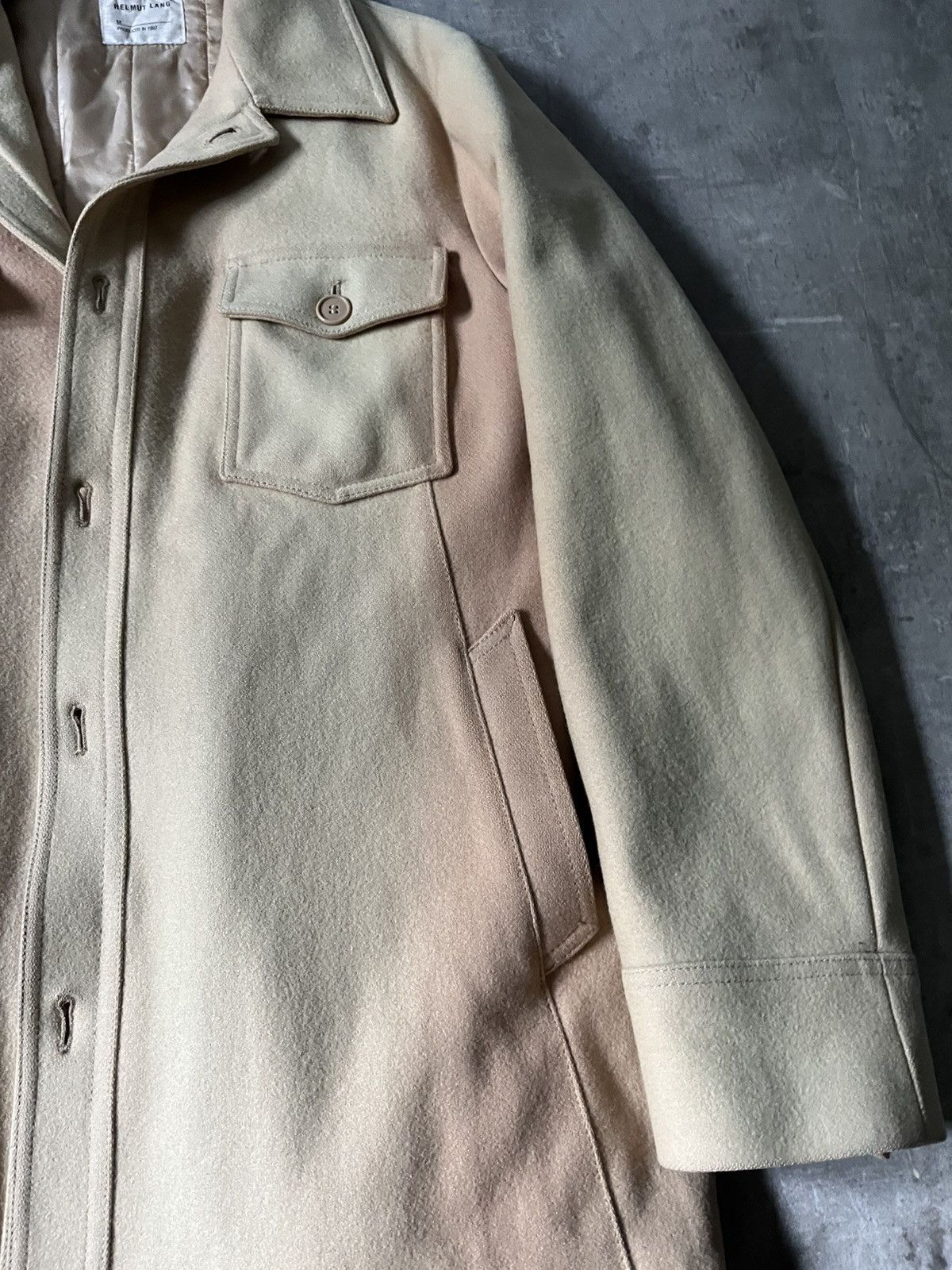 Helmut Lang Vintage Helmut Lang 1997 wool beige coat archival Size US L / EU 52-54 / 3 - 4 Thumbnail