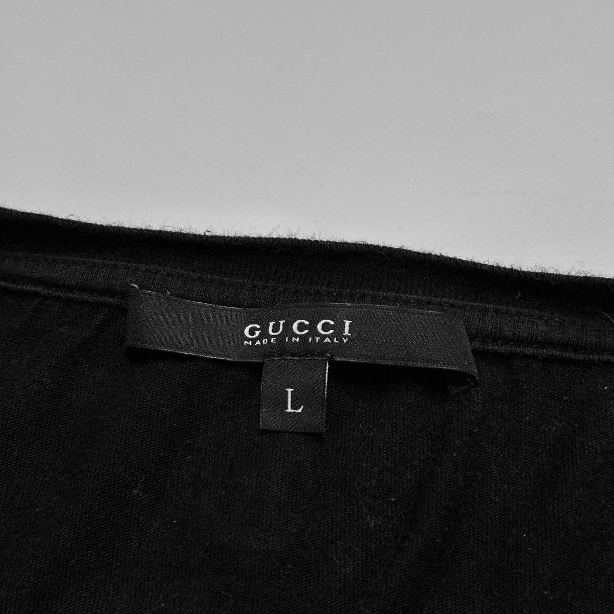 Gucci Gucci Made In Italy black Long Sleeve T Shirt Tom ford era Size US L / EU 52-54 / 3 - 5 Thumbnail
