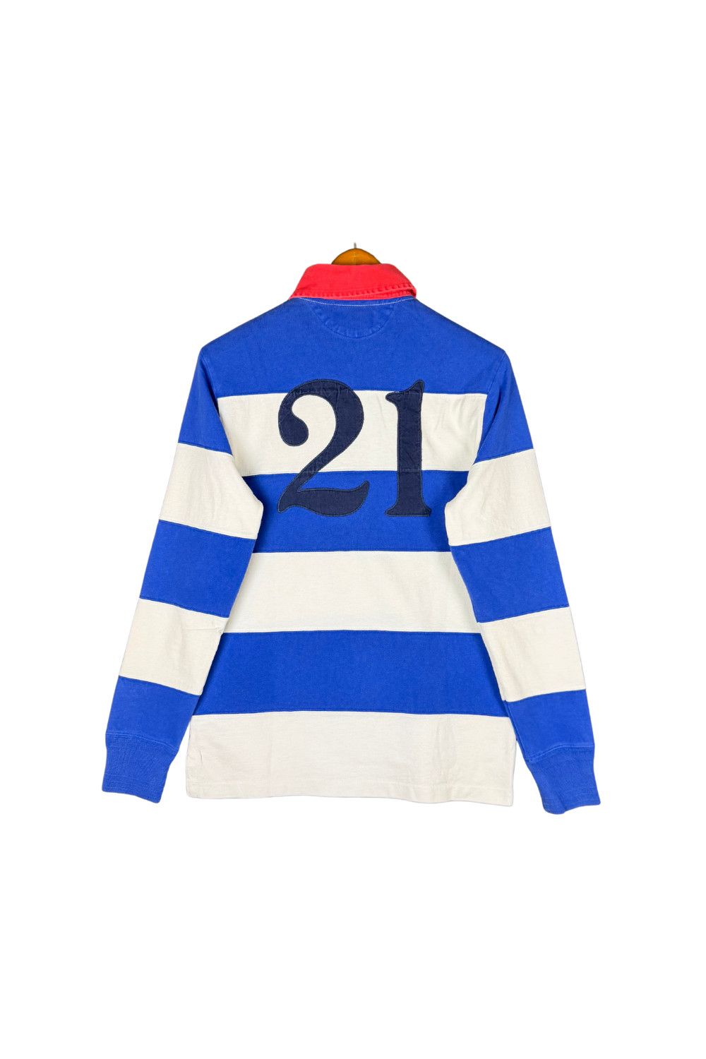 Polo Ralph Lauren Polo Ralph Lauren Stripe Rugby Shirt “21” Back Patch Size US S / EU 44-46 / 1 - 1 Thumbnail