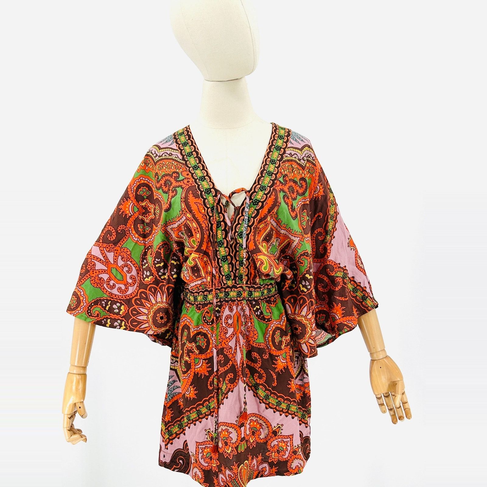 Farm Rio FARM Rio Macaw Leaves Cutout Waist One Shoulder Dress S NWT |  Grailed