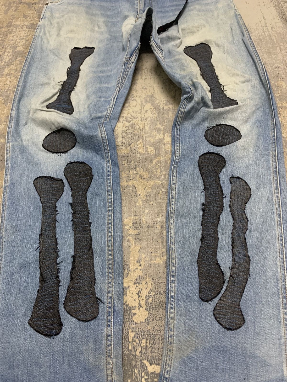 Gramicci Gramicci Skull Patchwork Pant Custom Kapital Skull Style Size US 33 - 4 Thumbnail