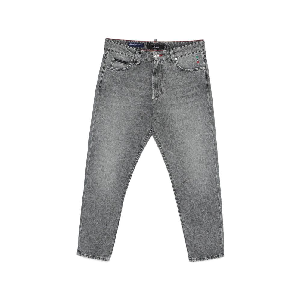 Philipp Plein GREY Denim - Regular & Straight-Leg Jeans