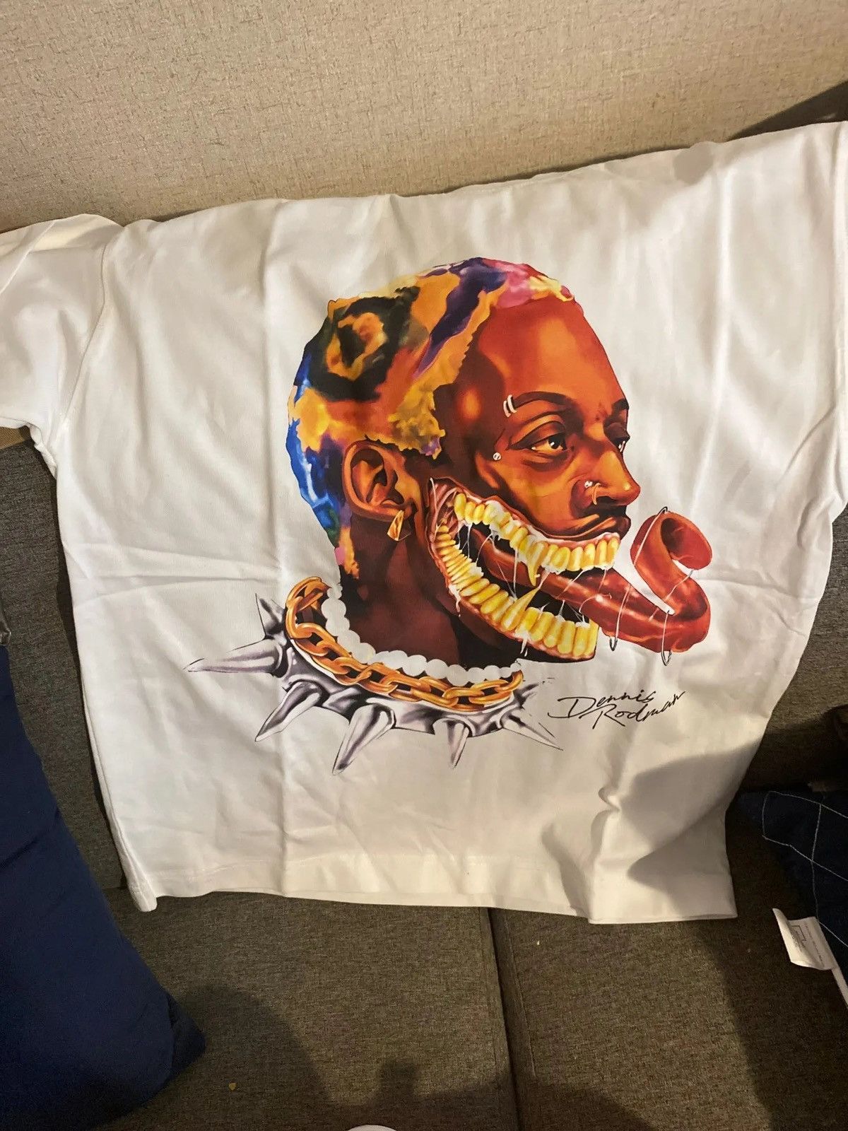 Vintage Streetwear Dennis Rodman Graphic Tee T-Shirt Size US M / EU 48-50 / 2 - 4 Thumbnail