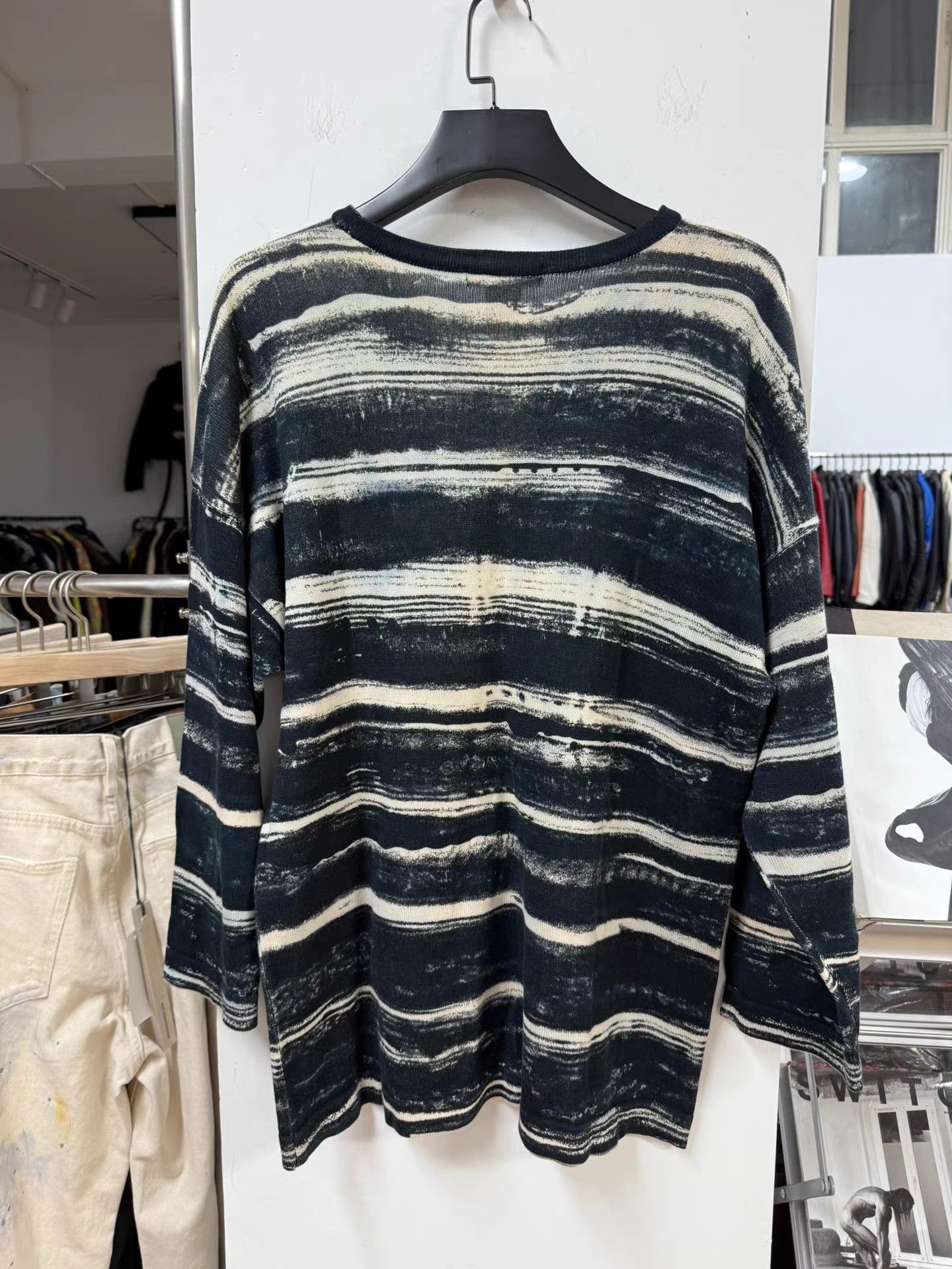 Issey Miyake Issey miyake 80S Tie-Dye Striped Sweater K20 Size US M / EU 48-50 / 2 - 6 Thumbnail