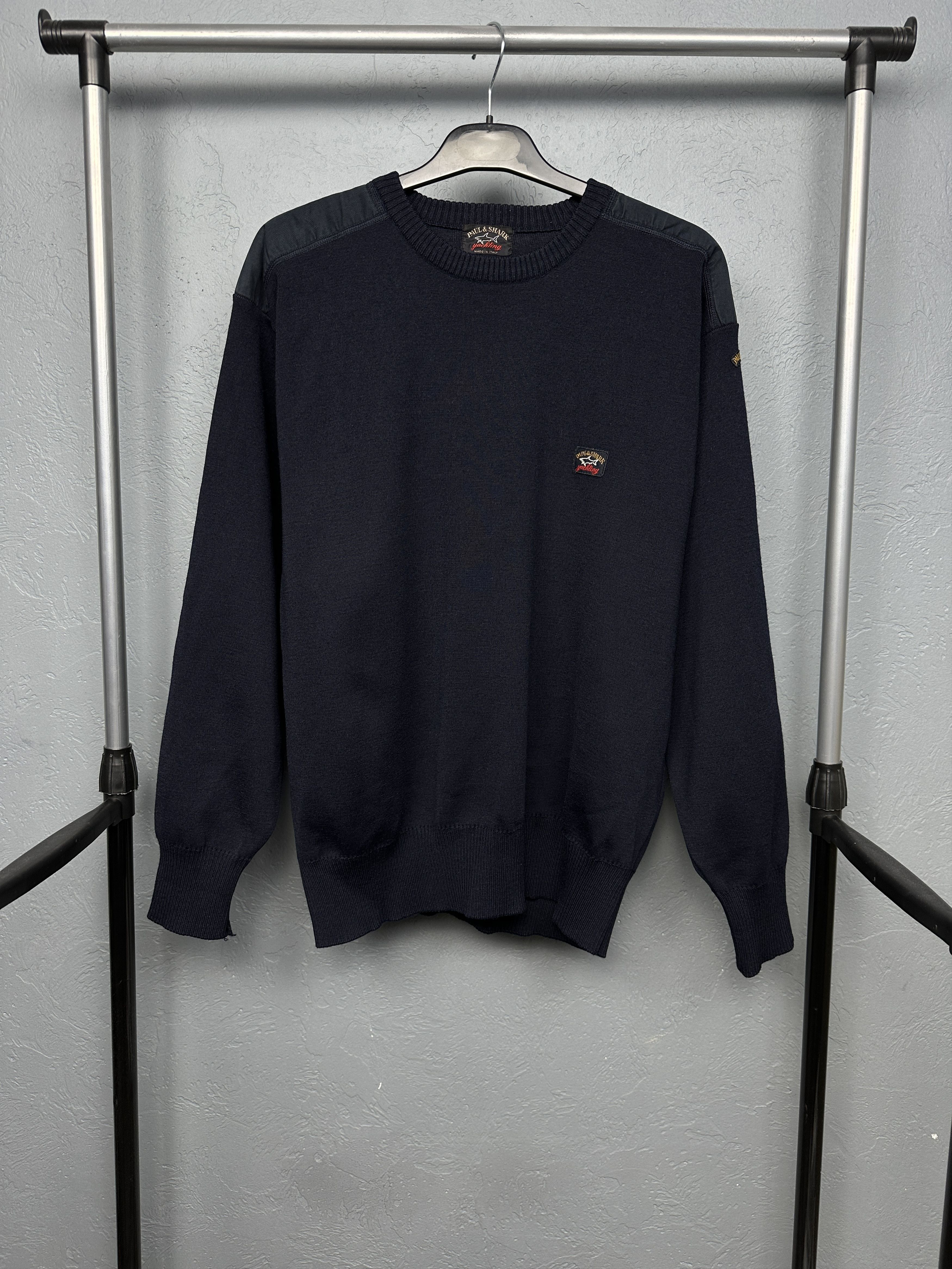 Paul & Shark Paul & Shark Vintage Mens Crew Neck Wool Sweater Size US M / EU 48-50 / 2 - 1 Thumbnail
