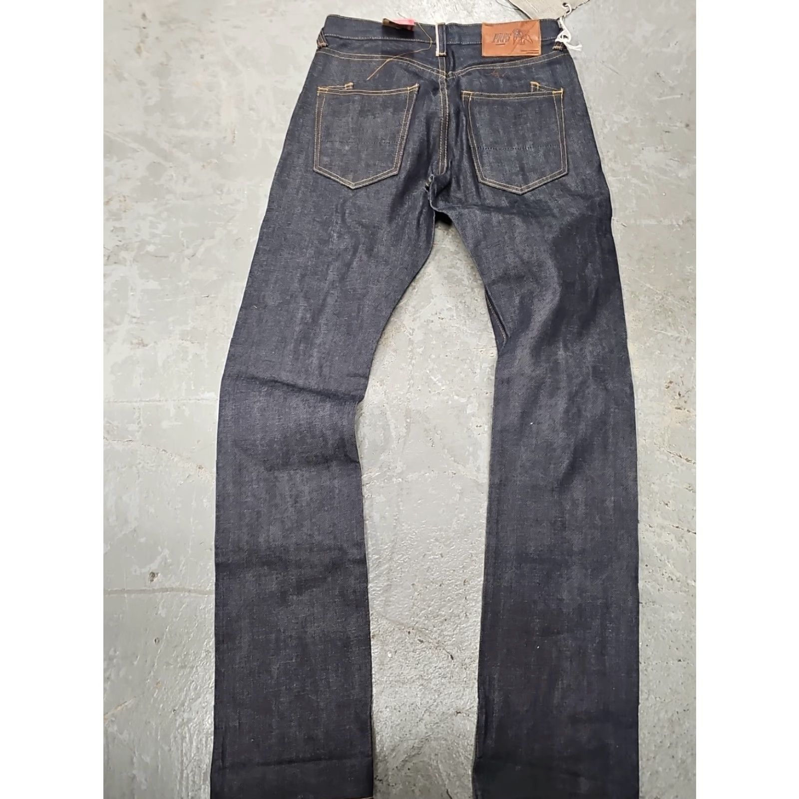 Prps PRPS Men's Jeans Slim Straight Denim 28x34 Raw Multicolor Dark blue/black 11? Size US 28 / EU 44 - 2 Thumbnail