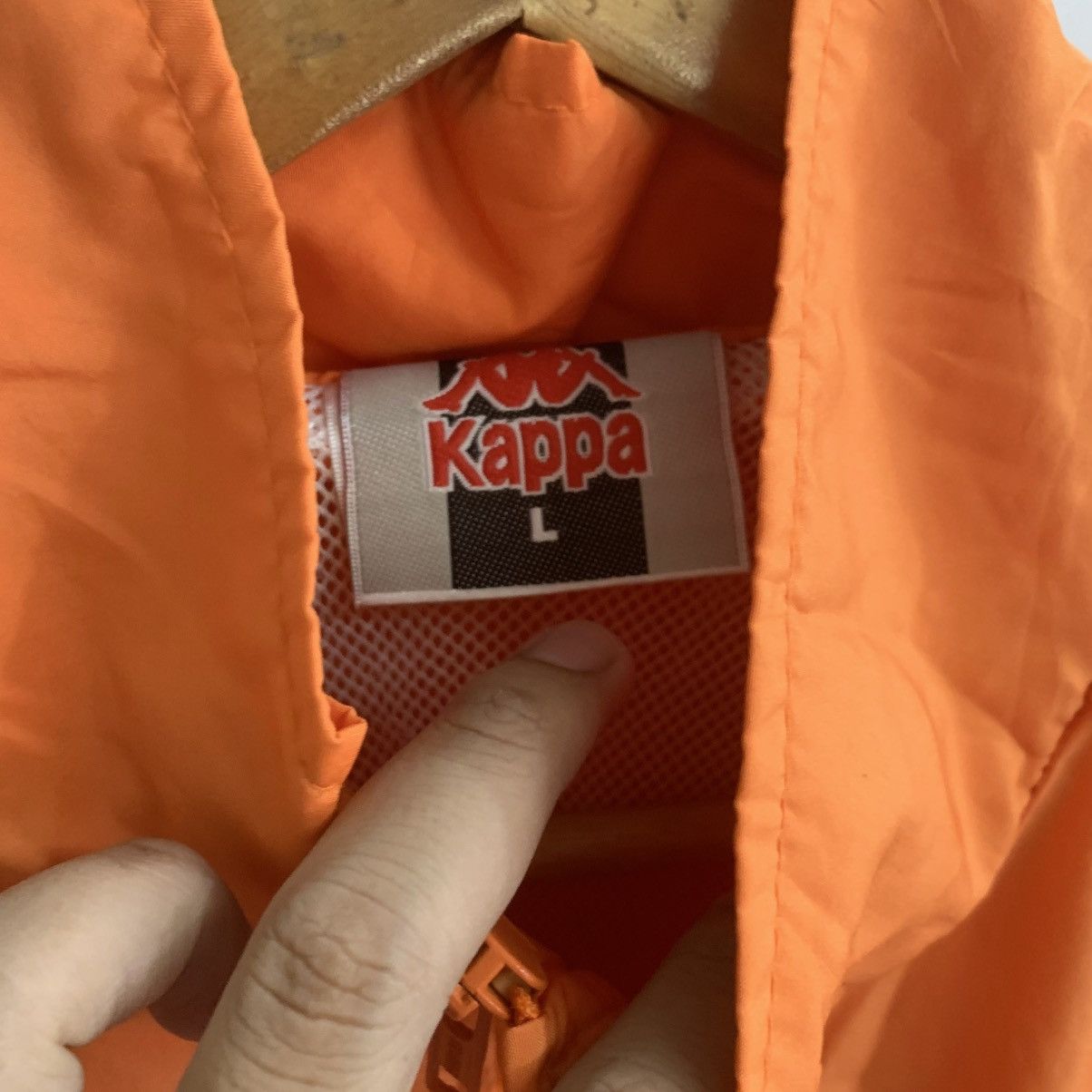 Kappa × Vintage Vintage Kappa Big Logo Large Orange Windbreaker large Size US L / EU 52-54 / 3 - 6 Thumbnail