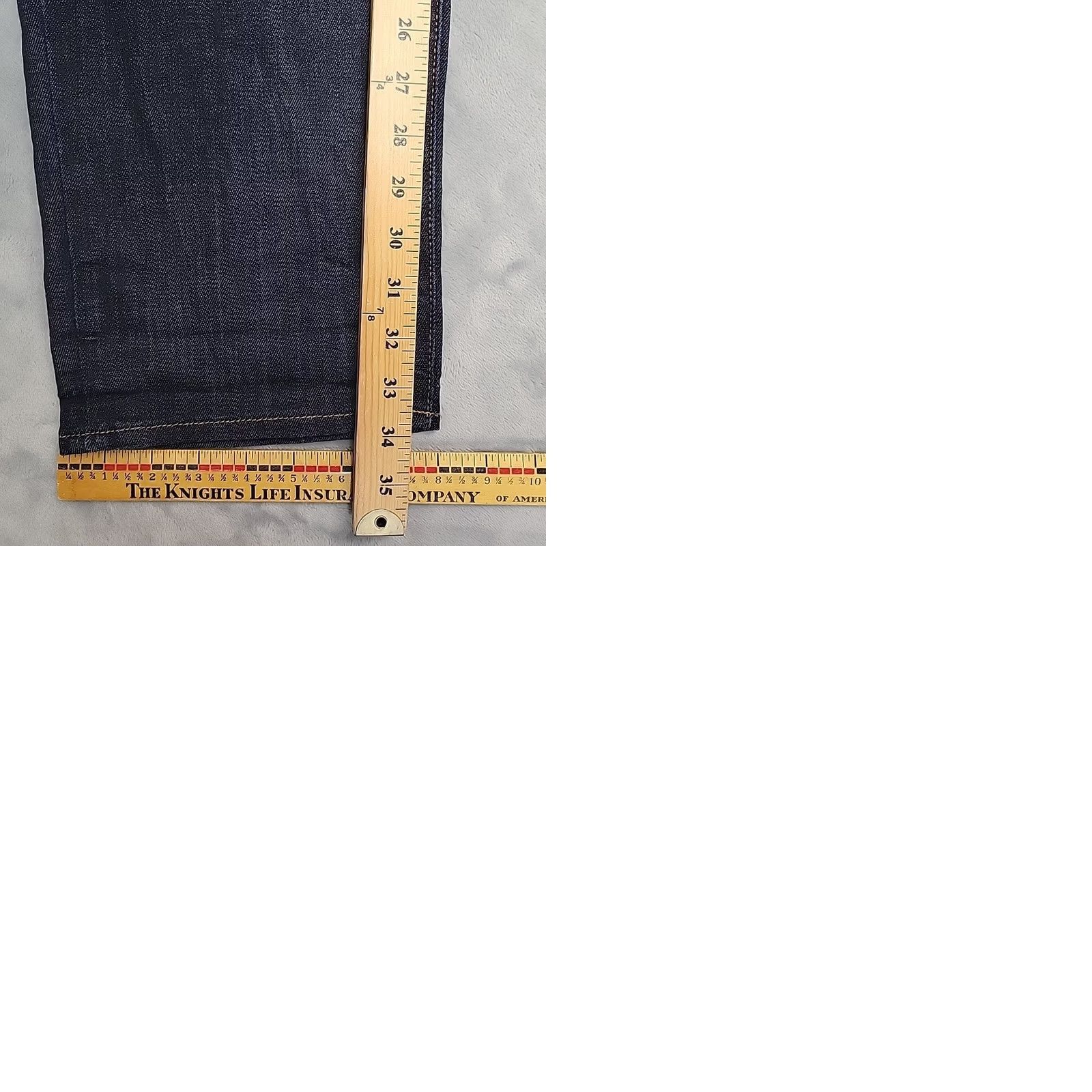 Lucky Brand Lucky Brand Jeans Mens 40x34 Blue Dark Wash Denim 410 Athletic Straight Leg Shirt? Size US 40 / EU 56 - 9 Thumbnail