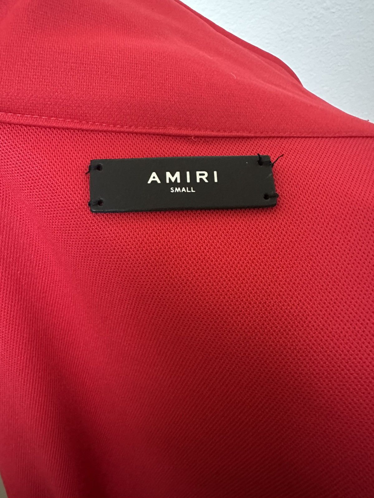 Amiri Amiri leather trim red track jacket size small Size US S / EU 44-46 / 1 - 5 Thumbnail