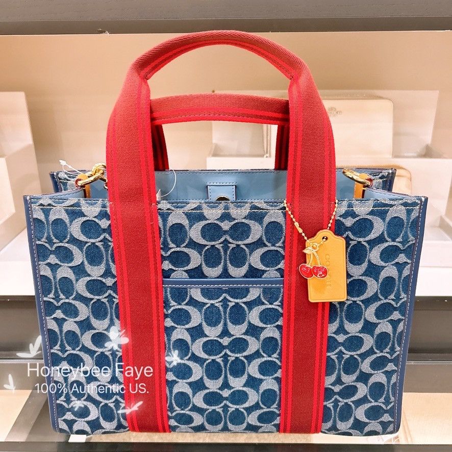 Coach Smith Tote Bag In Signature Denim CY698 Size ONE SIZE - 2 Thumbnail