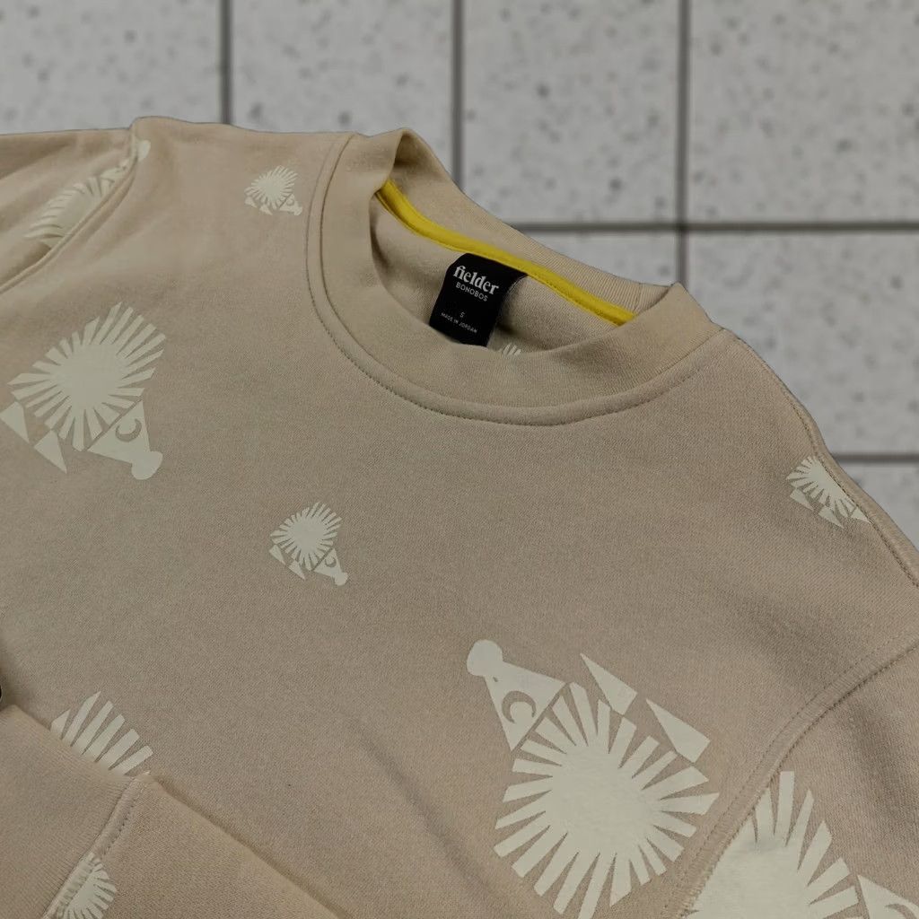 Bonobos Bonobos Sweatshirt Mens S Beige Hedgehog Graphic Pullover Crewneck Fleece Top Size US S / EU 44-46 / 1 - 1 Thumbnail