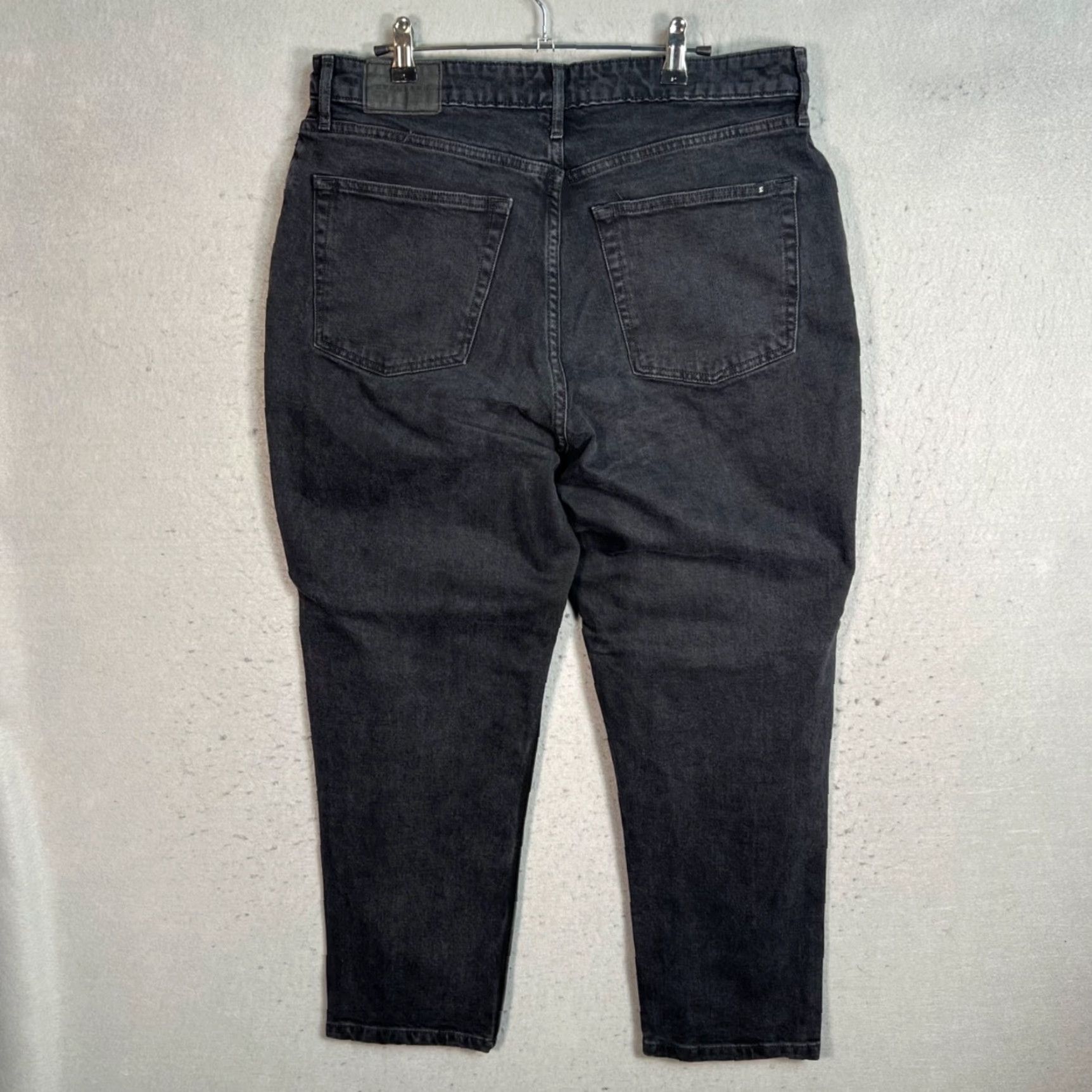 Everlane Everlane Jeans Women 32 Black Crop Tapered 5-Pocket Denim Organic Cotton High Rise Regular Vintage No? Size 24" / US 00 / IT 34 - 2 Thumbnail