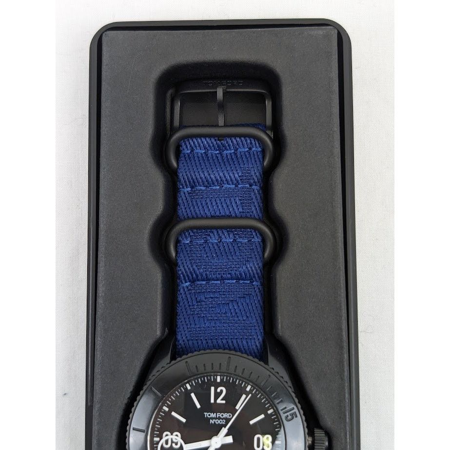 Tom Ford o1rshd1 Size: OS / Plastic Large Case Sports Watch in Blue Size ONE SIZE - 6 Thumbnail