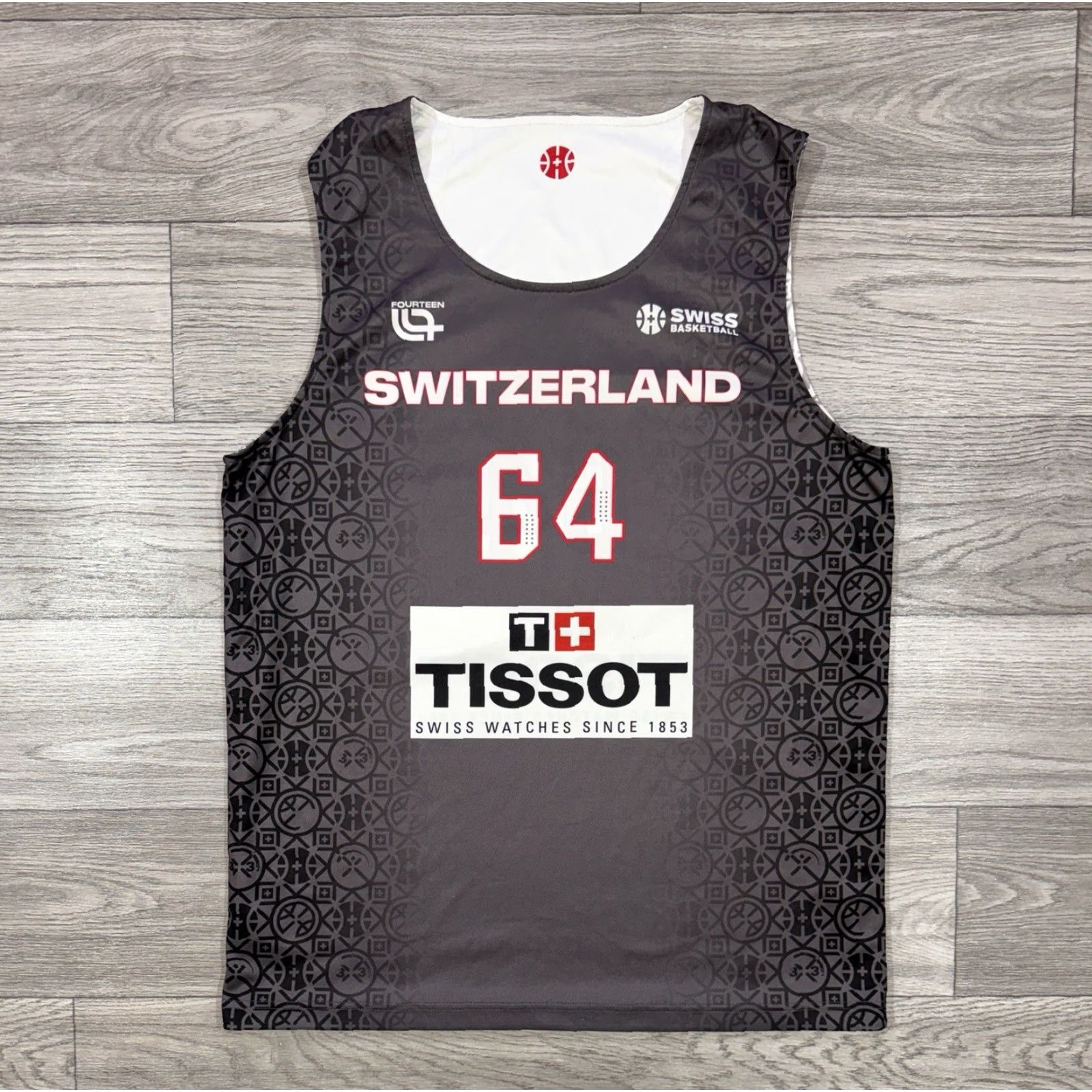 Vintage VINTAGE Switzerland Swiss Basketball #64 SBF Reversible Set Jersey Shirt FOURTEEN Sz 2XL Size US XL / EU 56 / 4 - 2 Thumbnail