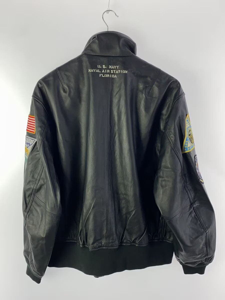 Avirex Avirex Plain Sheepskin Flight Jacket Black Size US XXL / EU 58 / 5 - 2 Thumbnail