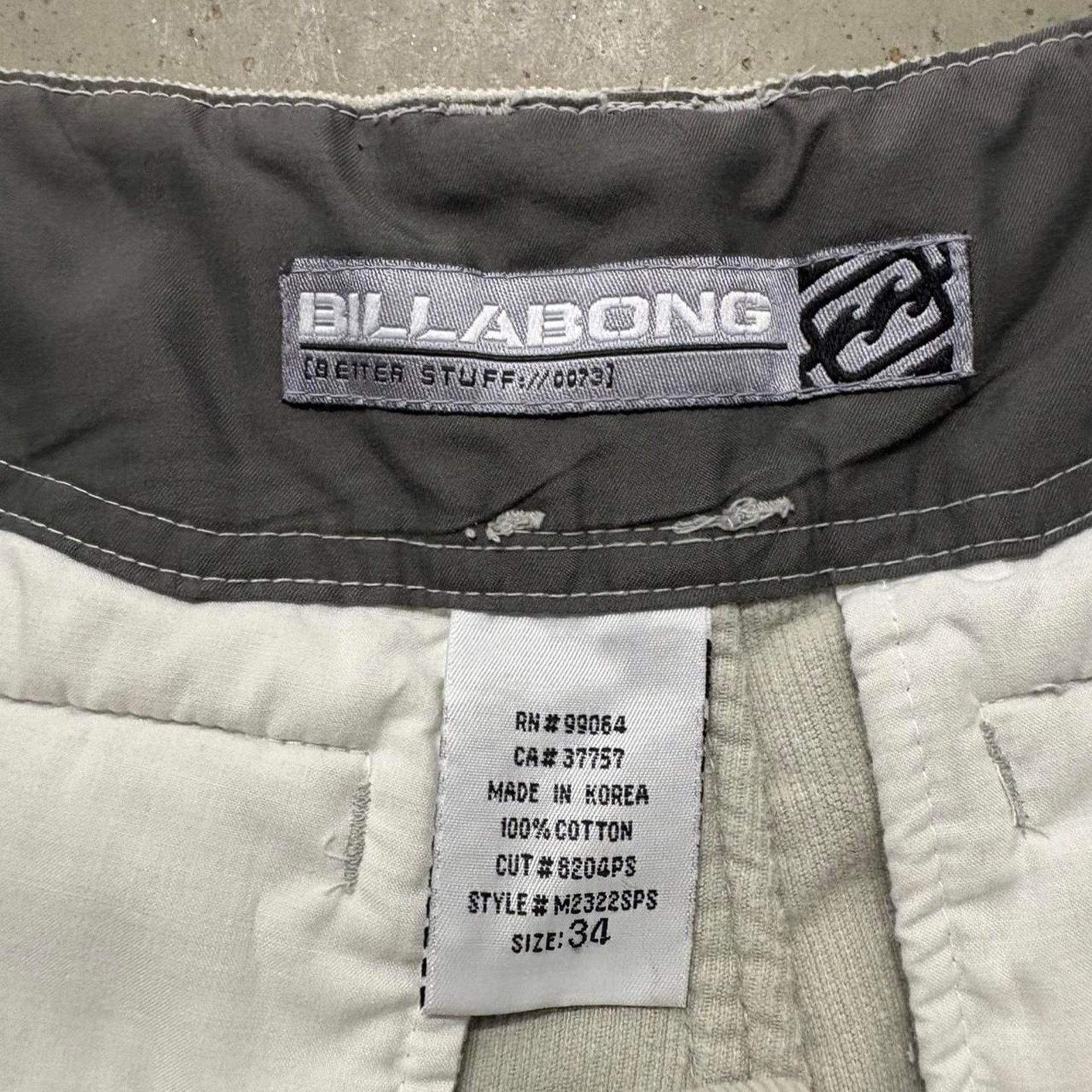 Billabong × Vintage Crazy Vintage Y2K Billabong Corduroy Cargo Style Surf Shorts Size US 34 / EU 50 - 7 Thumbnail