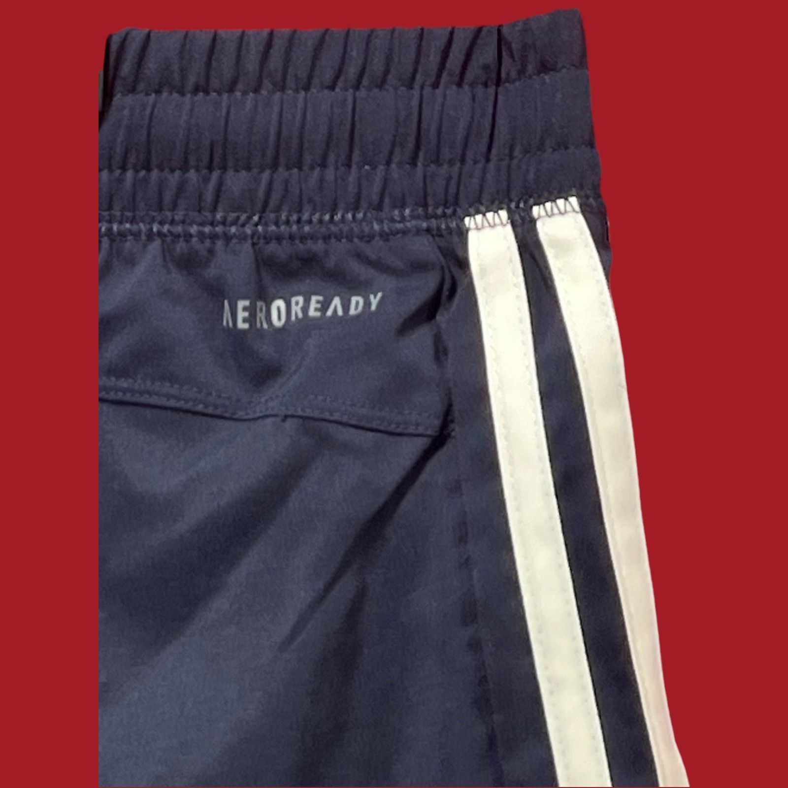 Adidas Adidas-Women's Pacer 3 Stripes Moisture Wicking Elastic Wais Size 42" / US 20 - 16 Thumbnail