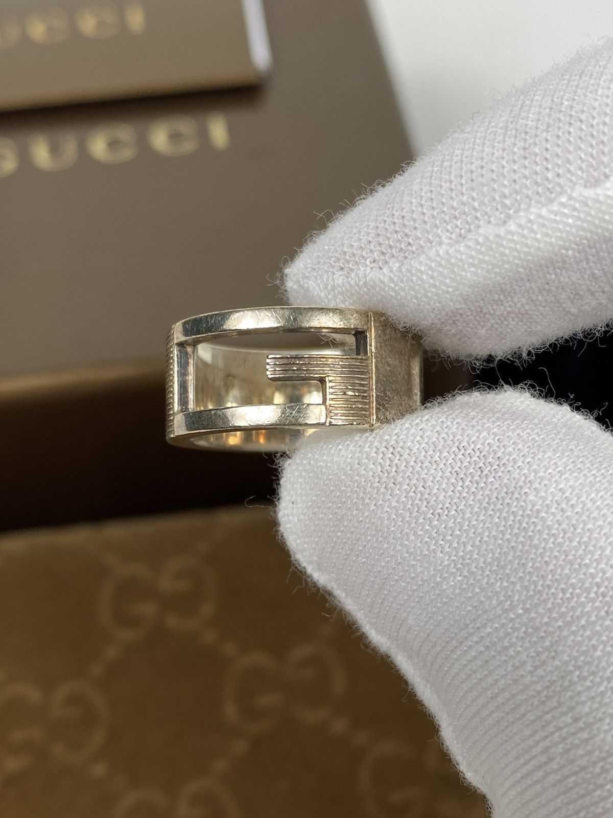 Gucci Gucci .925 Silver G Ring size IT 7 Size ONE SIZE - 3 Thumbnail