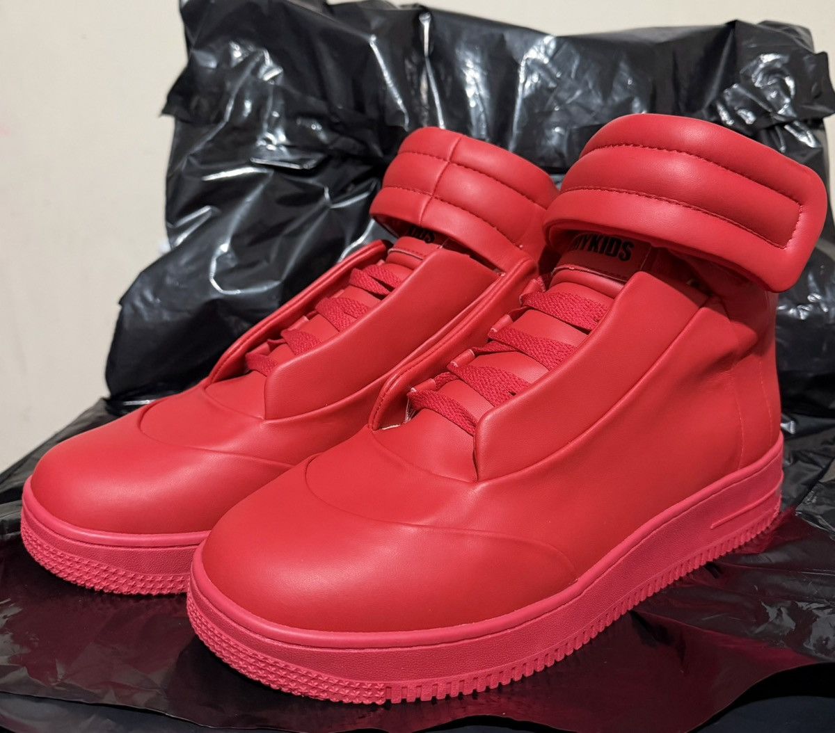Grimykids Grimy Kids Future AF1 High Sneaker sz9.5 Red Size US 9.5 / EU 42-43 - 1 Thumbnail