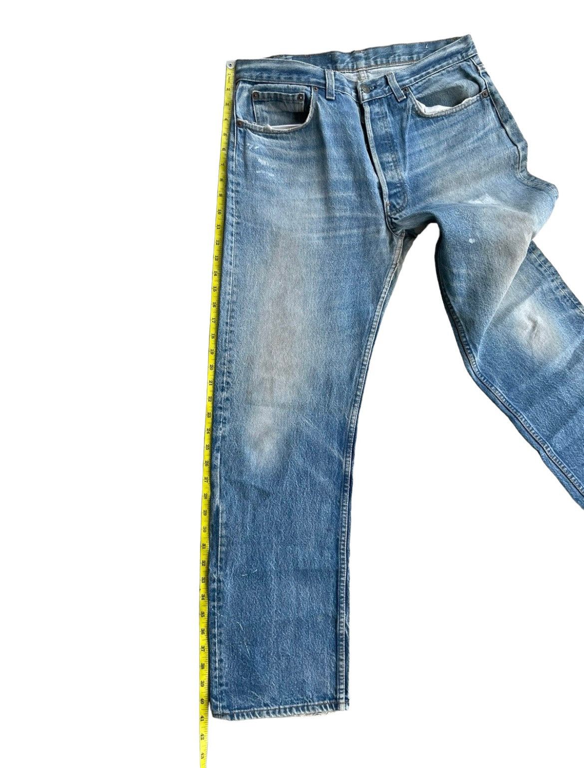 Levi's Vintage Levi’s 501 1987 Usa Aging Rework Zigzag Size US 33 - 18 Thumbnail