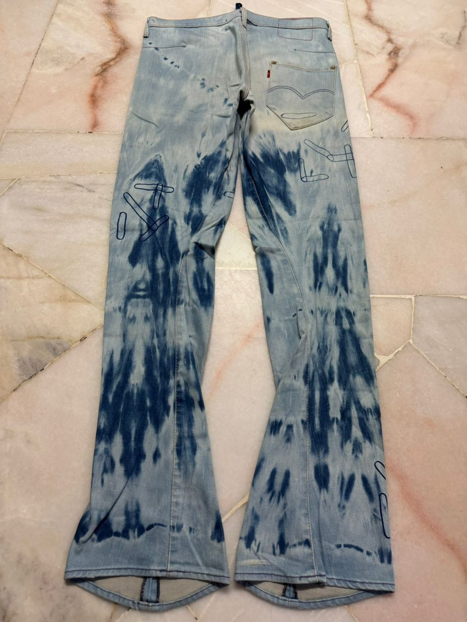 Levi's 💥Insane💥90s Levi’s Engineered Sick Bleach Single R Denim Size US 29 - 14 Thumbnail
