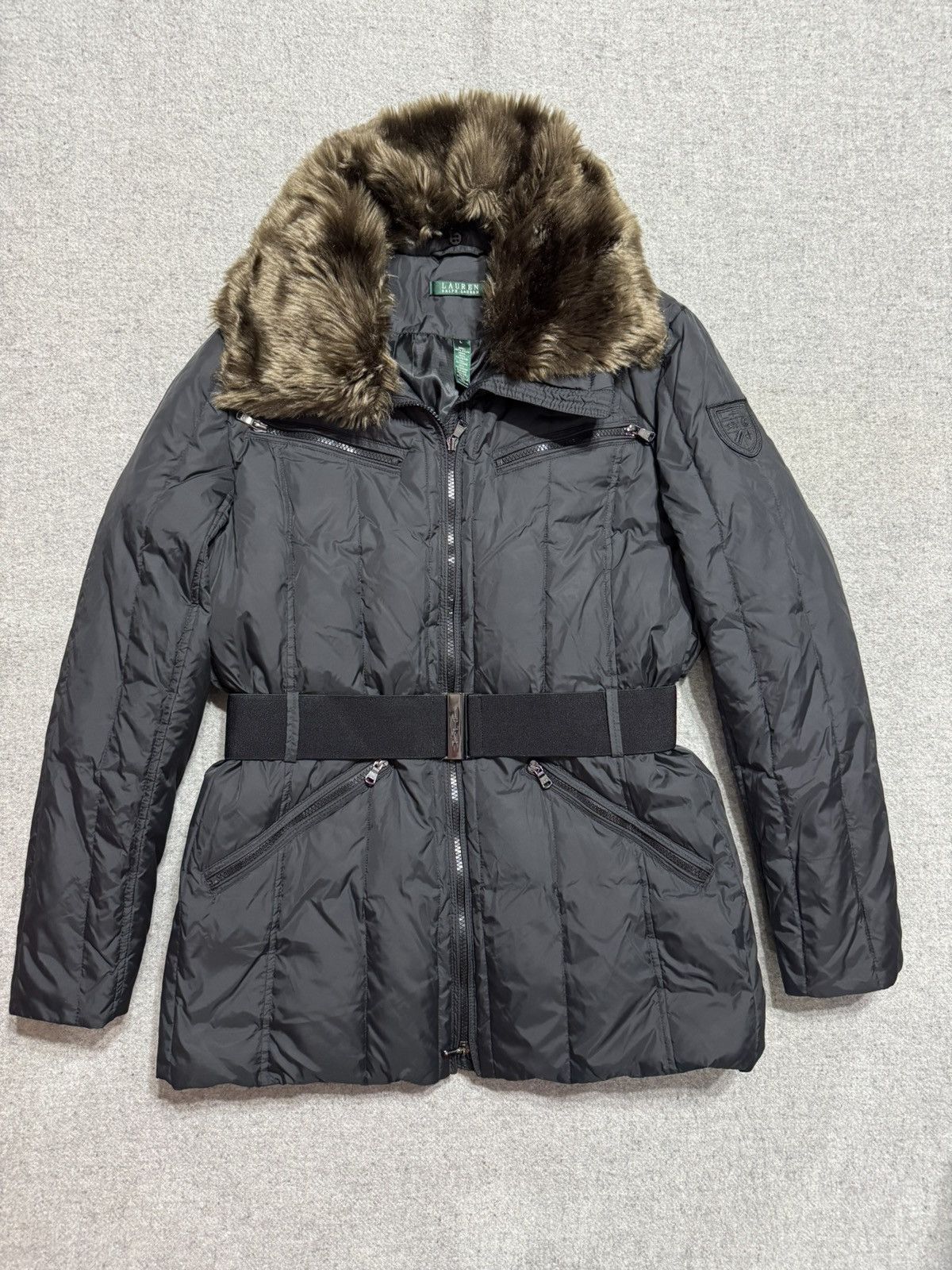 Lauren Ralph Lauren Lauren Ralph Lauren Women's Down Jacket with Belt L Size L / US 10 / IT 46 - 1 Thumbnail