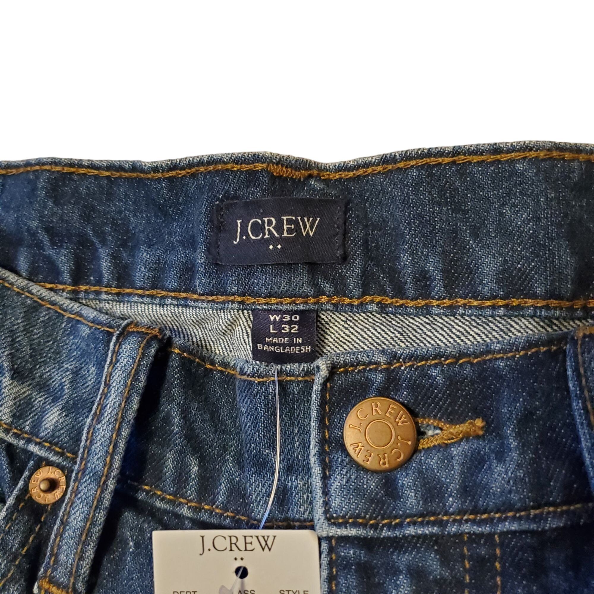J.Crew J Crew Mens 30x32 Blue Jeans Pants Slim NWT Rigid Actual 32x Size US 30 / EU 46 - 5 Thumbnail