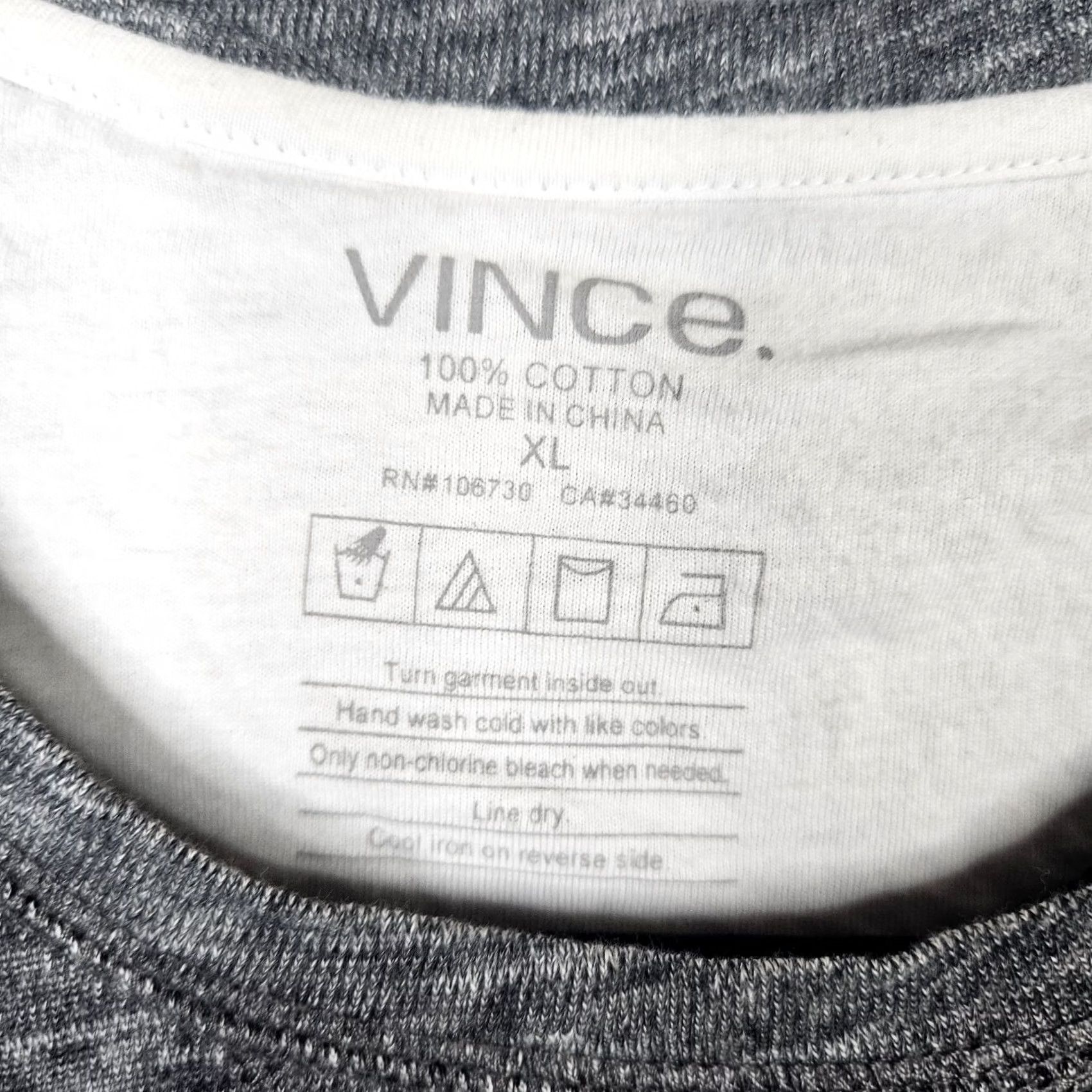 Vince Vince Sweatshirt Round Neck Lined Pullover 100% Cotton Gray Adult XL Mens Size US XL / EU 56 / 4 - 5 Thumbnail