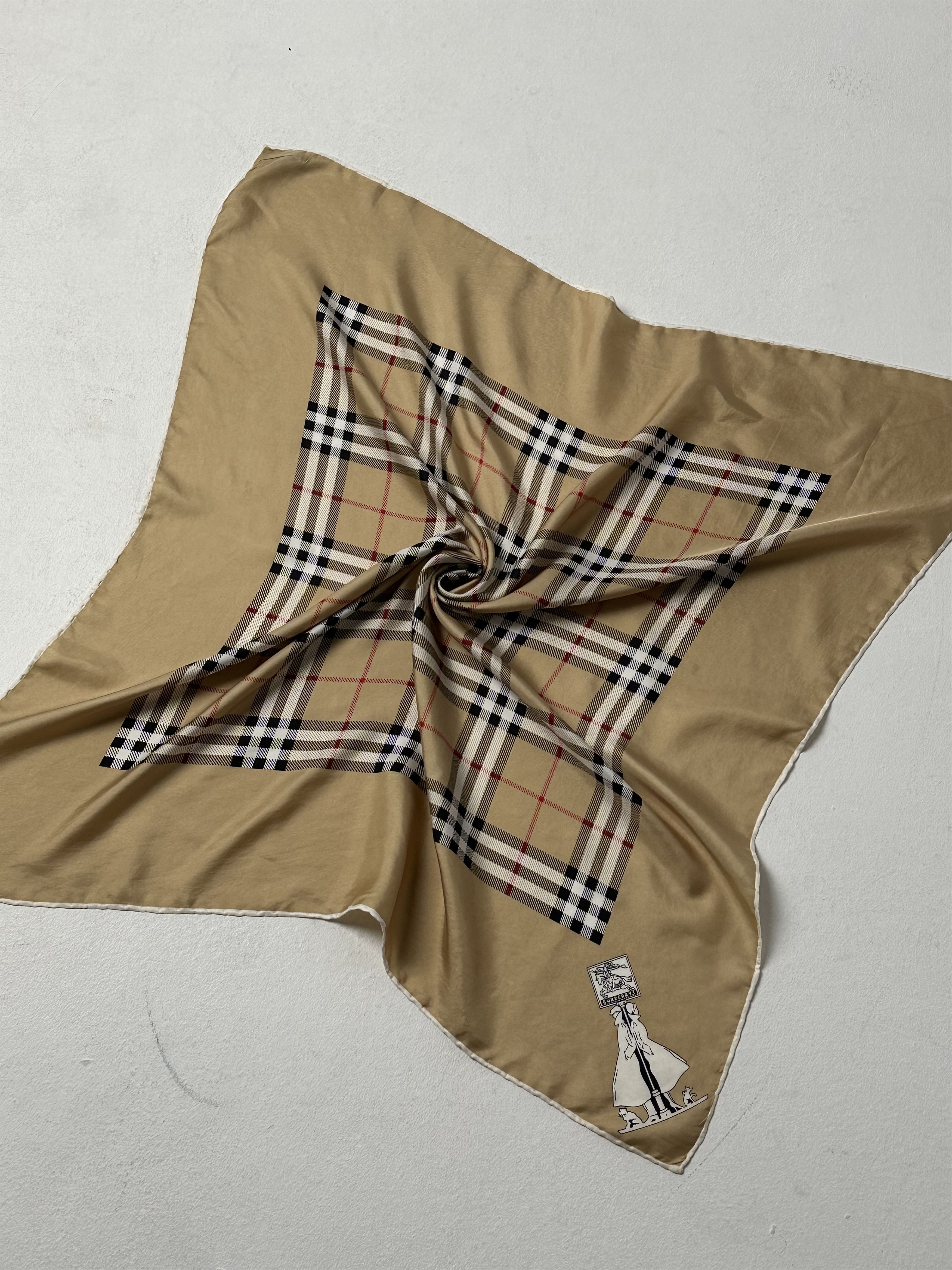 Burberry × Vintage Burberrys scarf Nova Check Silk Size ONE SIZE - 2 Thumbnail