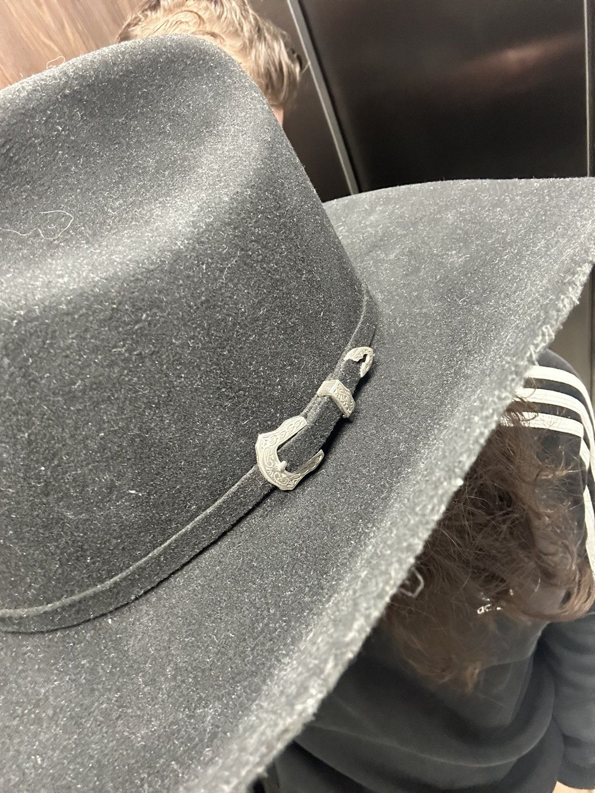 Designer Bailey Hats Cowboy Black Chrome Hearts style Pageant II Size ONE SIZE - 2 Thumbnail
