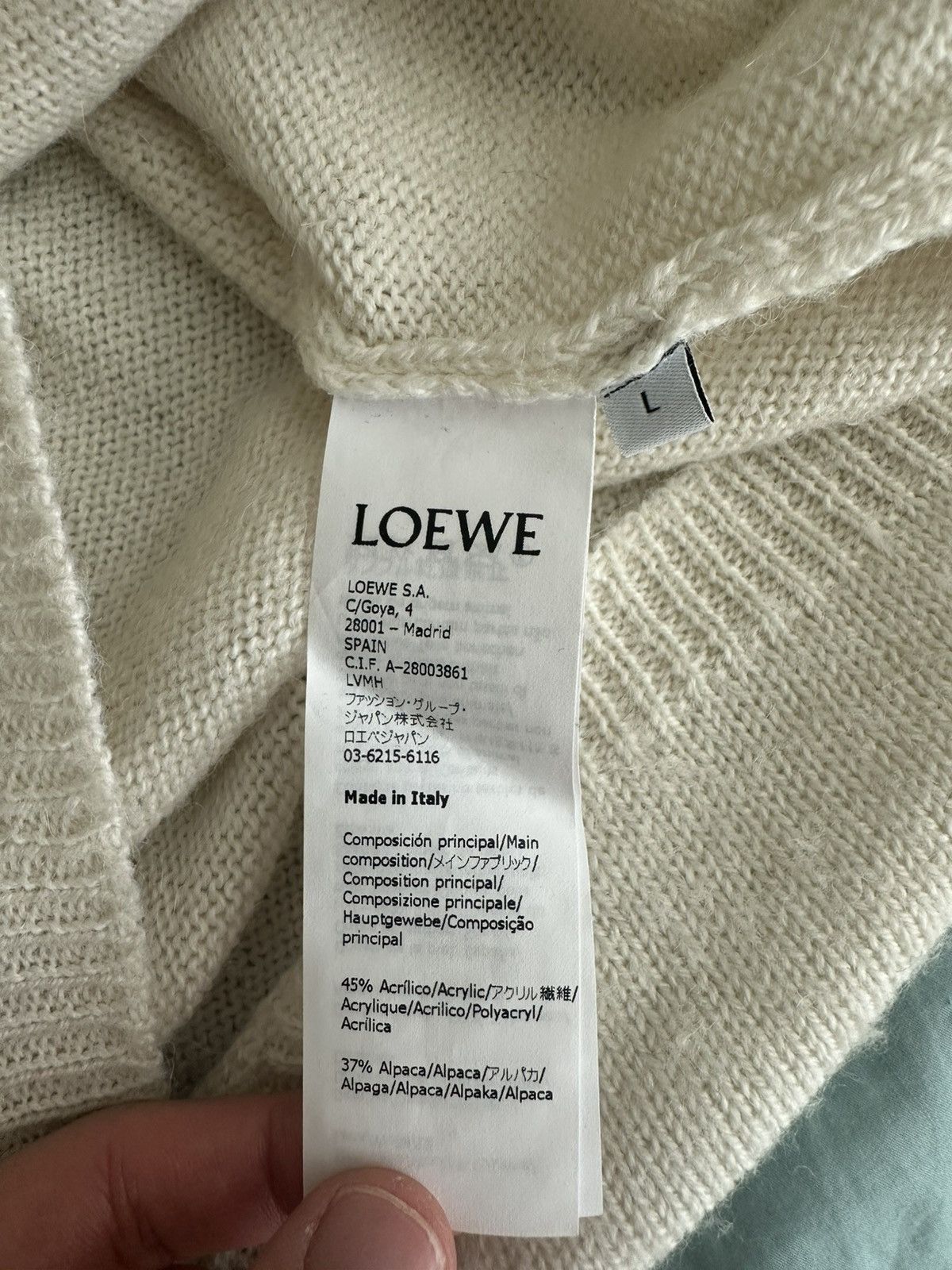 Loewe Loewe Sweater Size US L / EU 52-54 / 3 - 4 Thumbnail