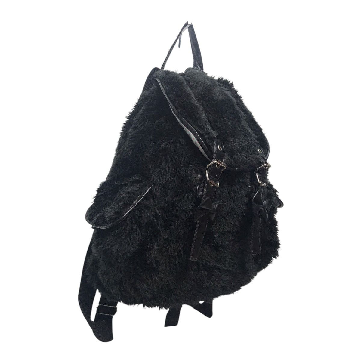 Swimmer Mink Fur Black Bag