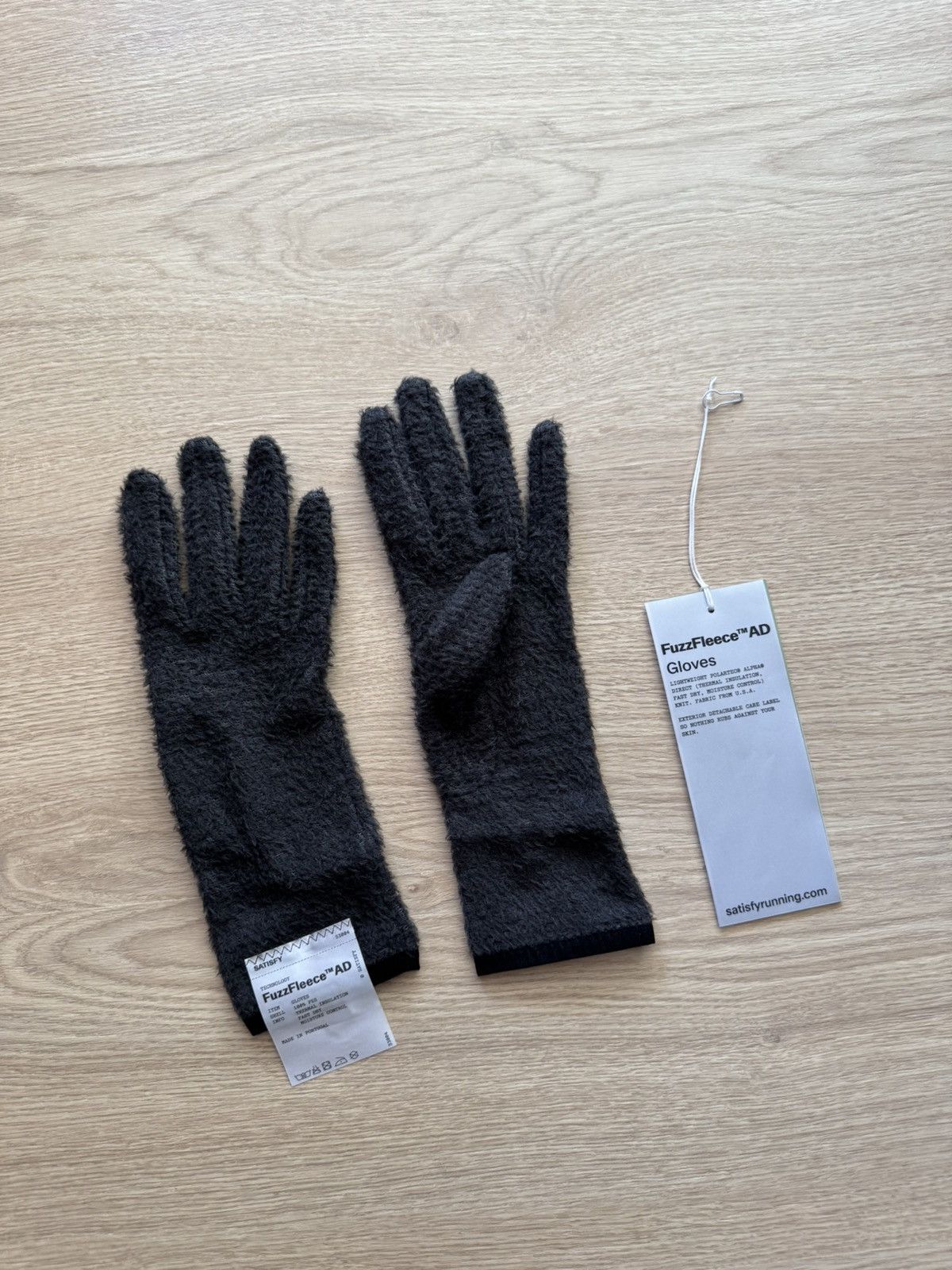 Satisfy Satisfy Running FuzzFleece AD Polartec “Phantom” Gloves Size ONE SIZE - 1 Thumbnail