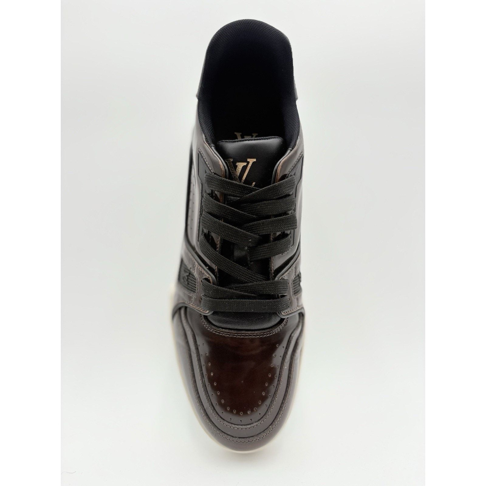 Louis Vuitton Louis Vuitton Trainer ' Brown Patent ' | SUPER CLEAN! Size US 9 / EU 42 - 5 Thumbnail