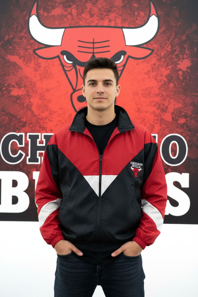 NBA Nba chicago bulls vintage reversible fleece jacket xl Size US XL / EU 56 / 4 - 1 Thumbnail