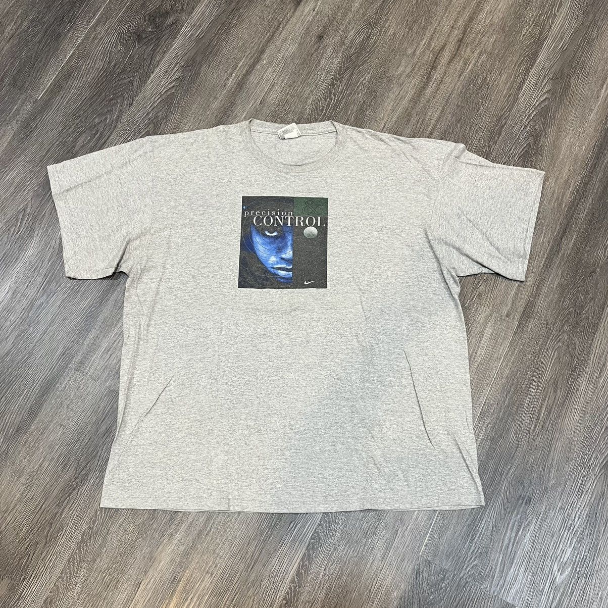 Nike Vintage 90s Nike Tiger Woods Precision Control Tee Size US XL / EU 56 / 4 - 1 Thumbnail