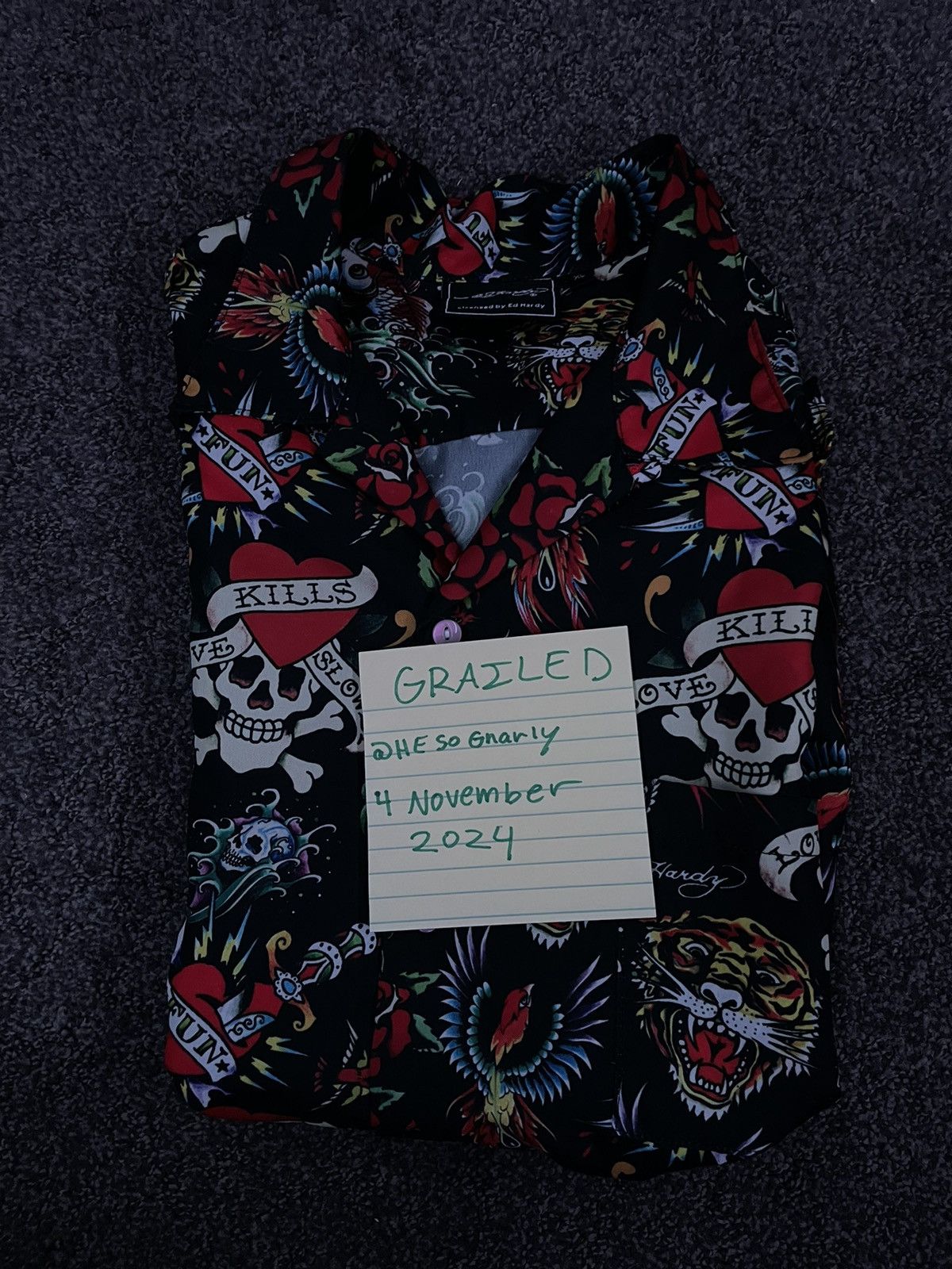 Ed Hardy Ed Hardy Button Down Size US XL / EU 56 / 4 - 6 Thumbnail