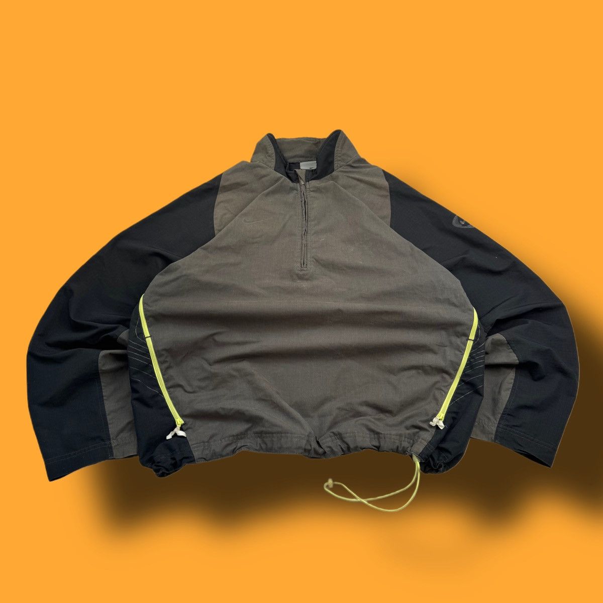 Nike × Vintage NIKE 1/3 ZIP NYLON VINTAGE LOGO OVERSIZE BOXY SWEATSHIRT Size US M / EU 48-50 / 2 - 2 Thumbnail