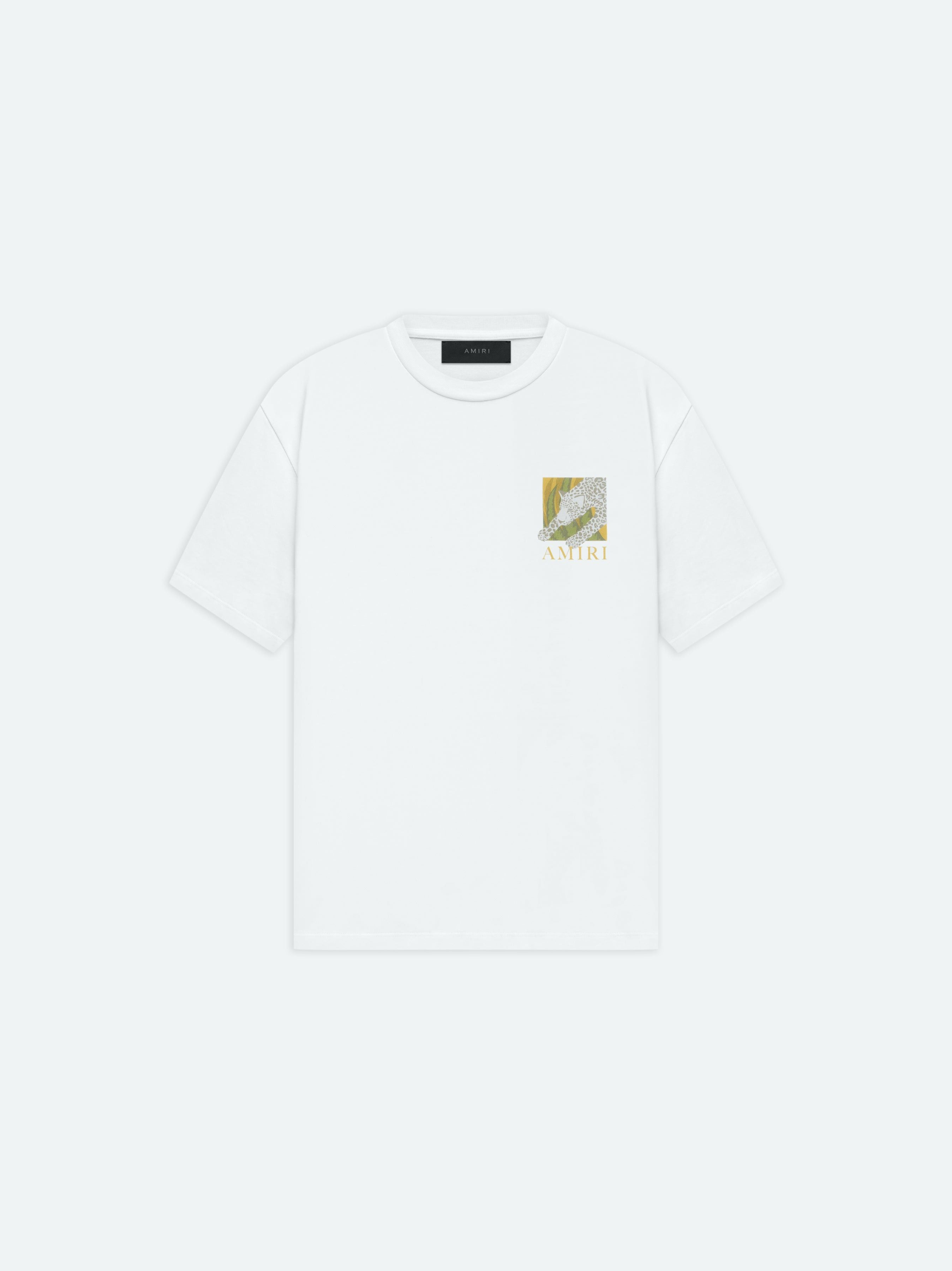 o1w1db10325 Leopard Short Sleeve T-Shirt in White