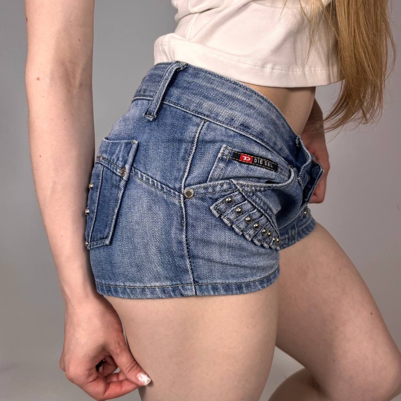 Diesel Vintage Y2K Diesel Japanese Style Retro Sexy Denim Shorts Size 30" / US 8 / IT 44 - 2 Thumbnail