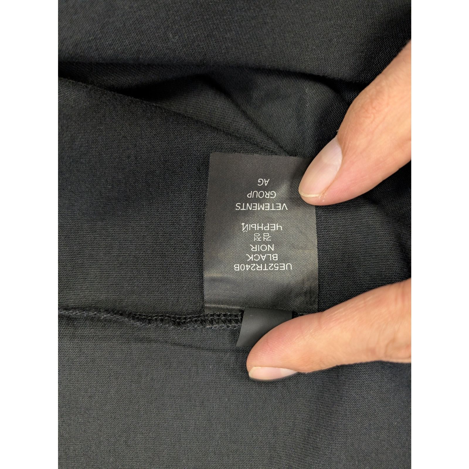 Vetements o1rshd1 Haute Couture France T-Shirt in Black Size US M / EU 48-50 / 2 - 17 Thumbnail