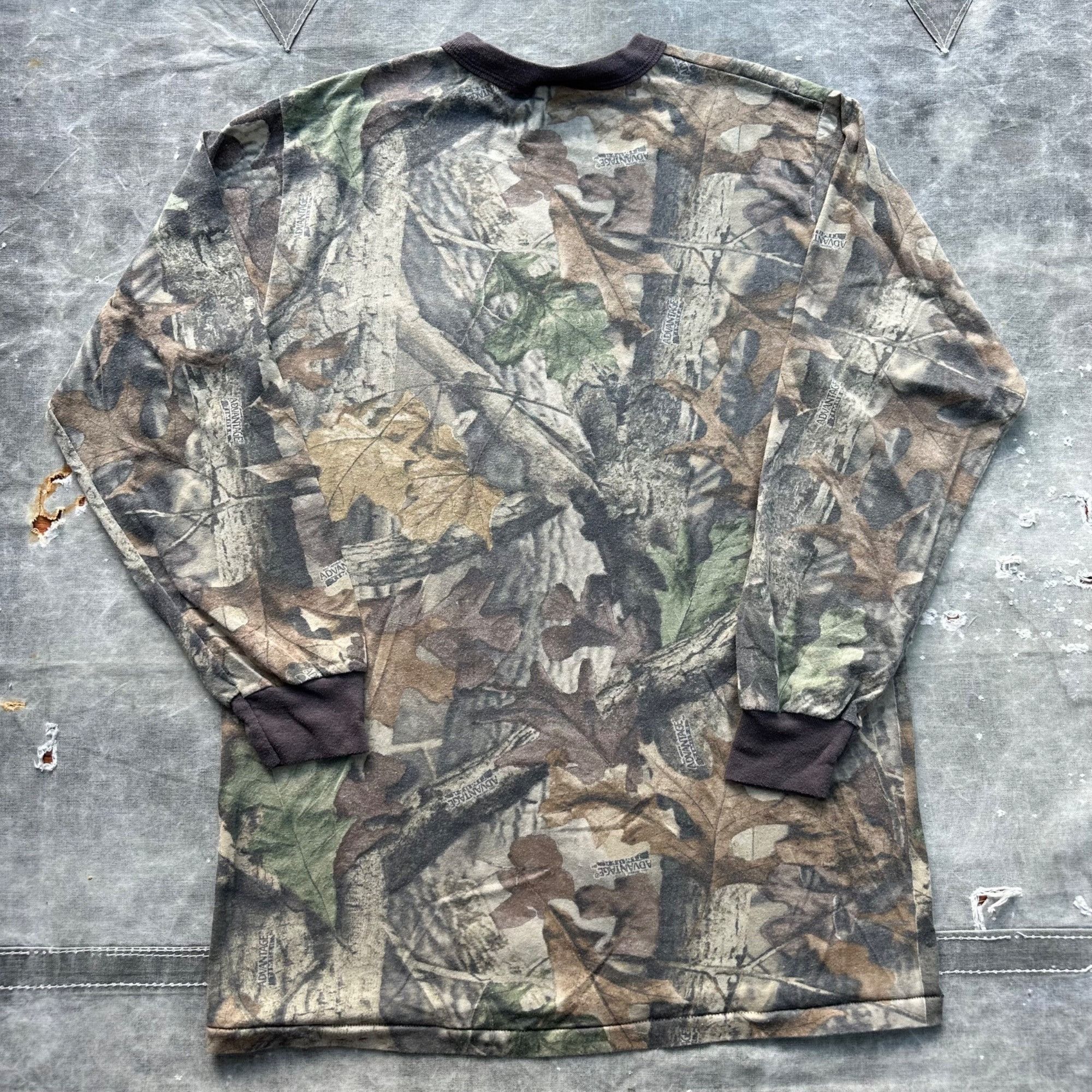 Vintage Vintage Advantage Timber Camo Longsleeve Pocket Shirt Size US L / EU 52-54 / 3 - 2 Thumbnail