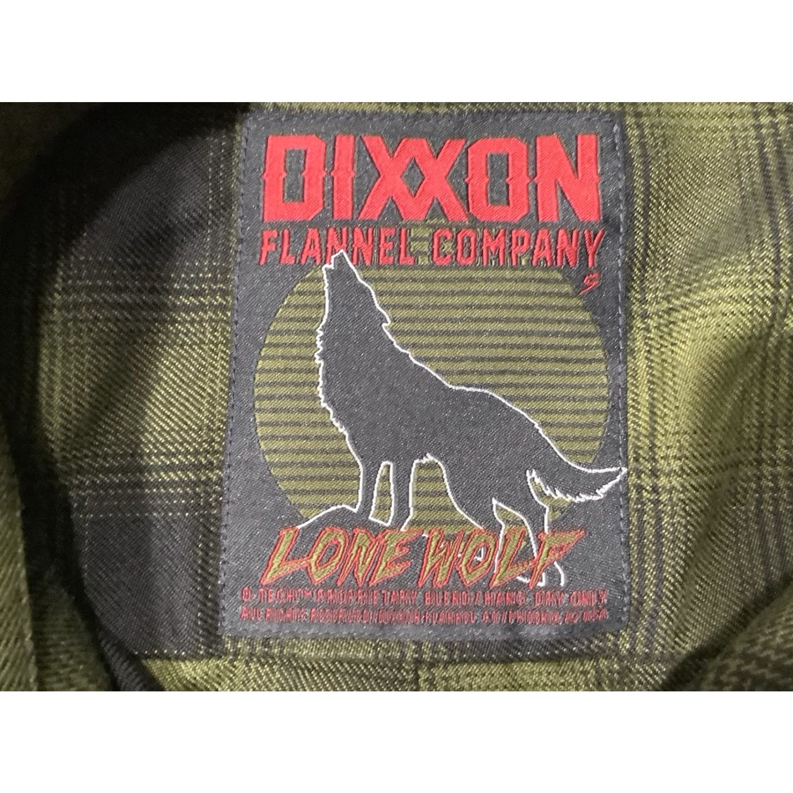 LONE WOLF Dixxon Shirt Mens Small Green Plaid Long Sleeve Snap Button Up Dixxon Size US S / EU 44-46 / 1 - 7 Thumbnail