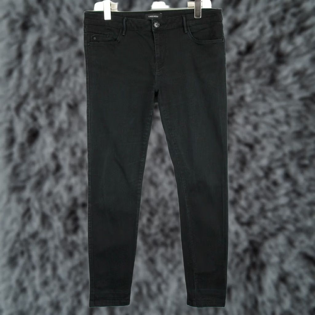 Vintage MOS MOSH Women's Jeans W32 Slim Fit Black Denim Zip Fly Size 24" / US 00 / IT 34 - 1 Thumbnail