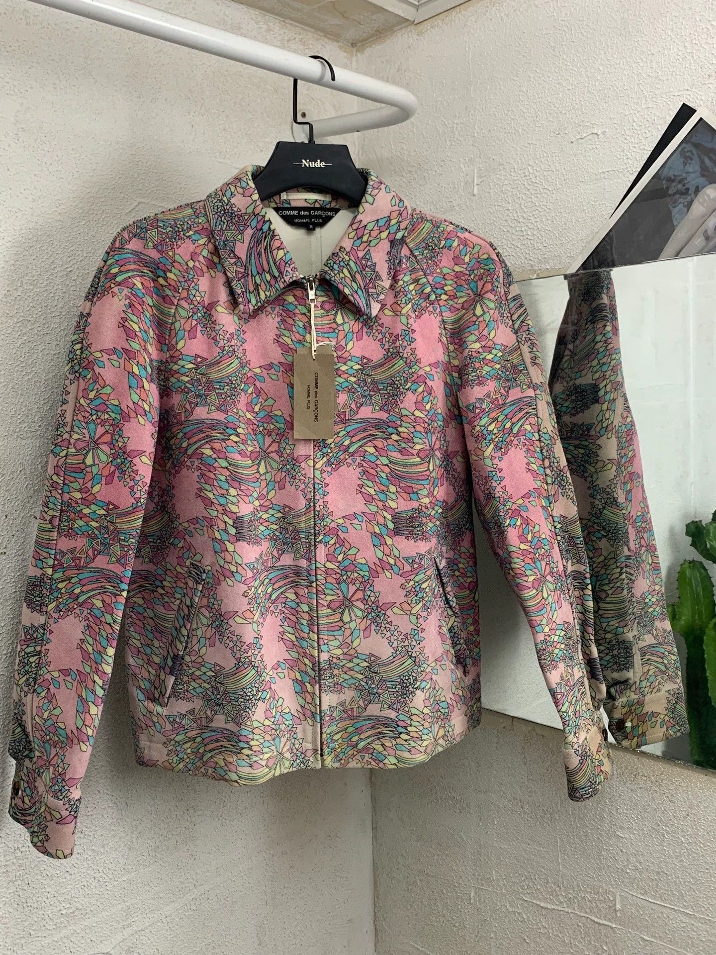 Comme des Garcons CDG Homme Plus 01aw Psychedelic Pink Horsehide Jacket M Size US M / EU 48-50 / 2 - 2 Thumbnail