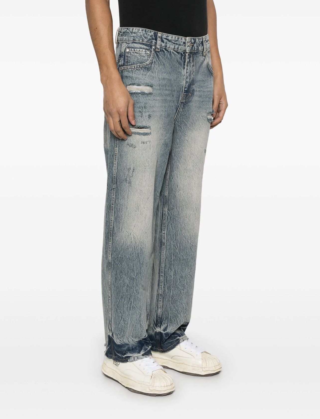 Represent Clo. Represent R3 Distressed Baggy Jeans Blue W33 – Premium Size US 33 - 21 Thumbnail